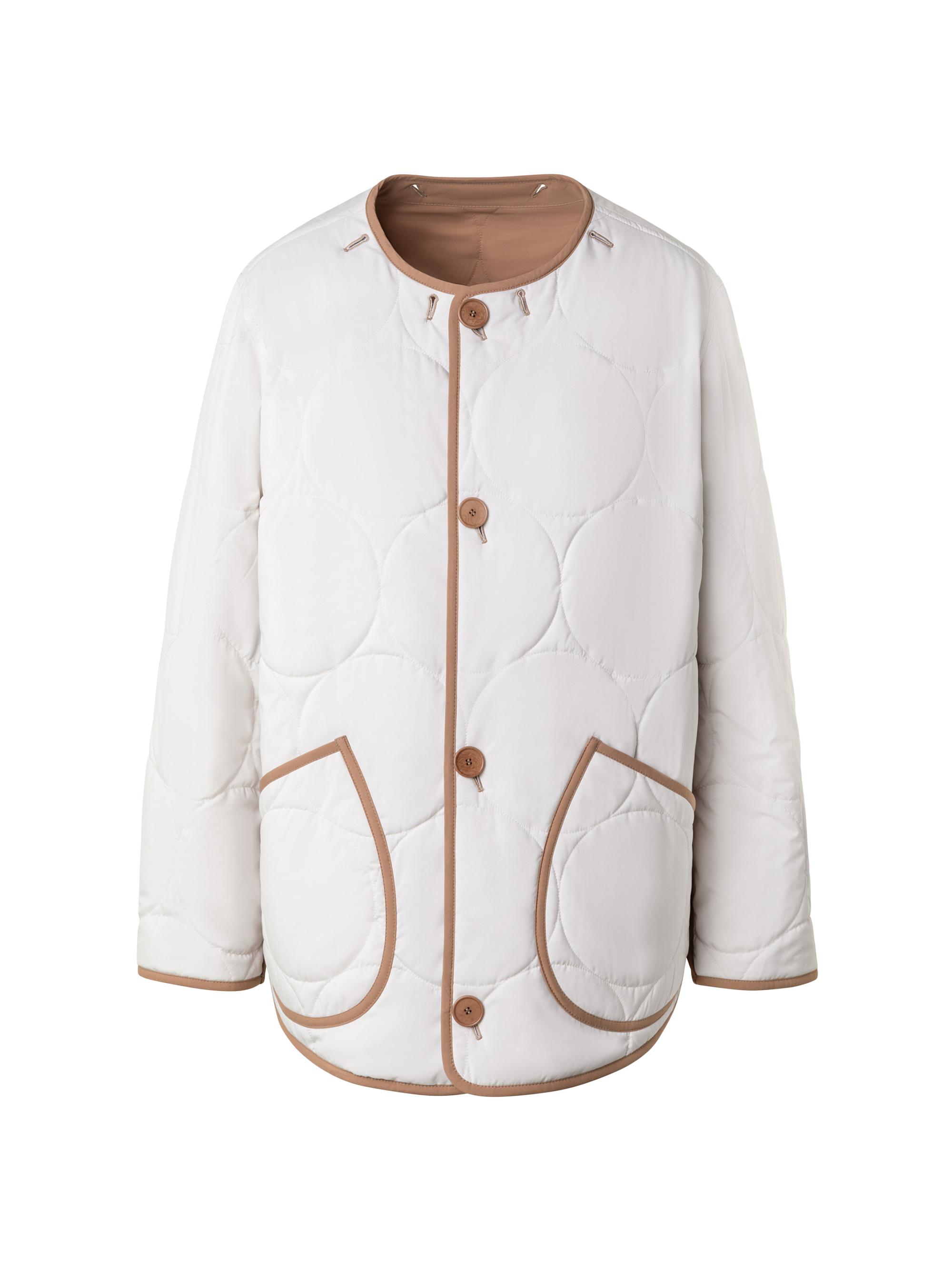 Akris punto Women's Techno Dot Quilted Jacket - Cream Caramel