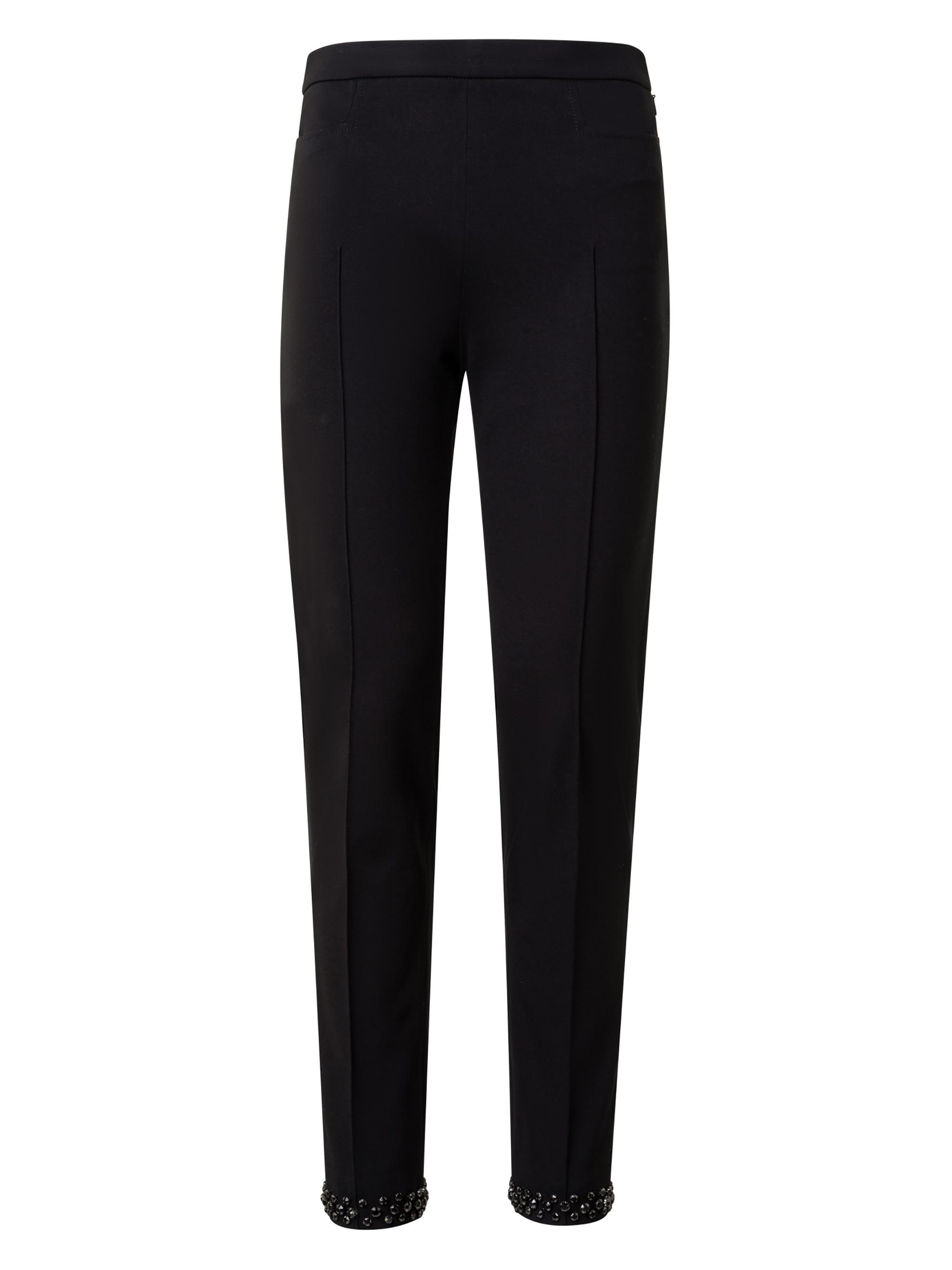 Akris punto Women's Franca Jersey Embellished Ankle Pants - Black