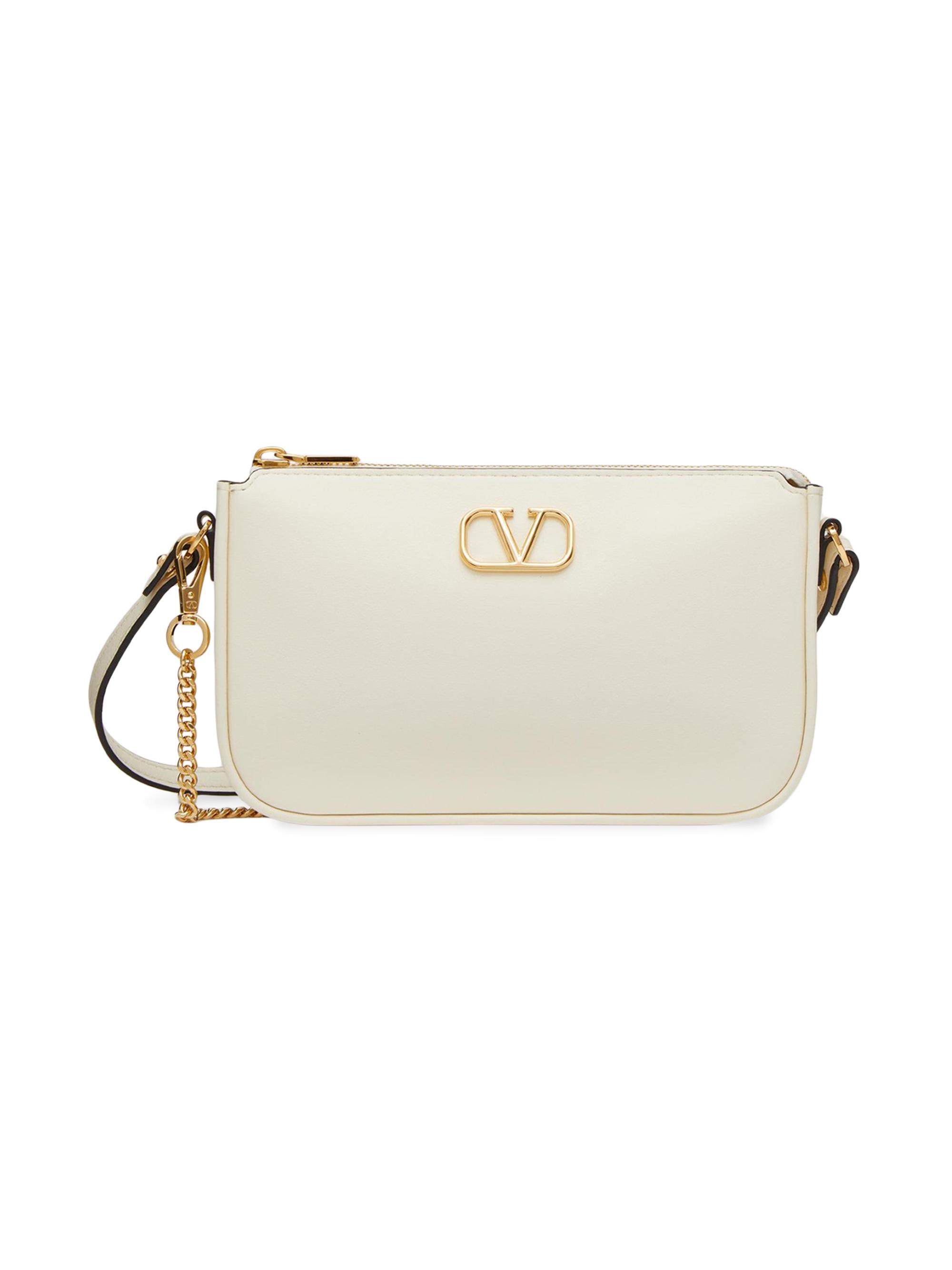 VLogo Signature Mini leather shoulder bag