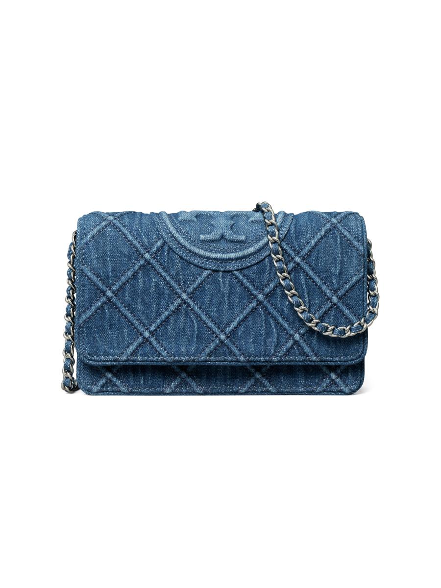 【国内即発】トリーバーチ FLEMING SOFT CHAIN WALLET 001 Tory Burch Fleming Soft Chain Wallet | Black | FARFETCH