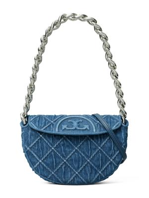 Tory Burch Fleming Barrel quilted shoulder bag - Black