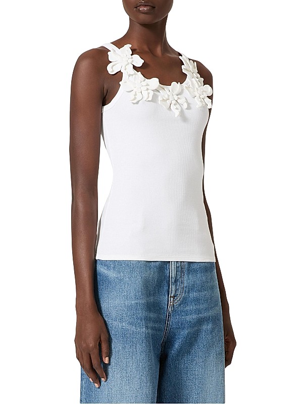 Shop Valentino Garavani Embroidered Cotton Jersey Top | Saks Shop Valentino Garavani Embroidered Cotton Jersey Top | Saks