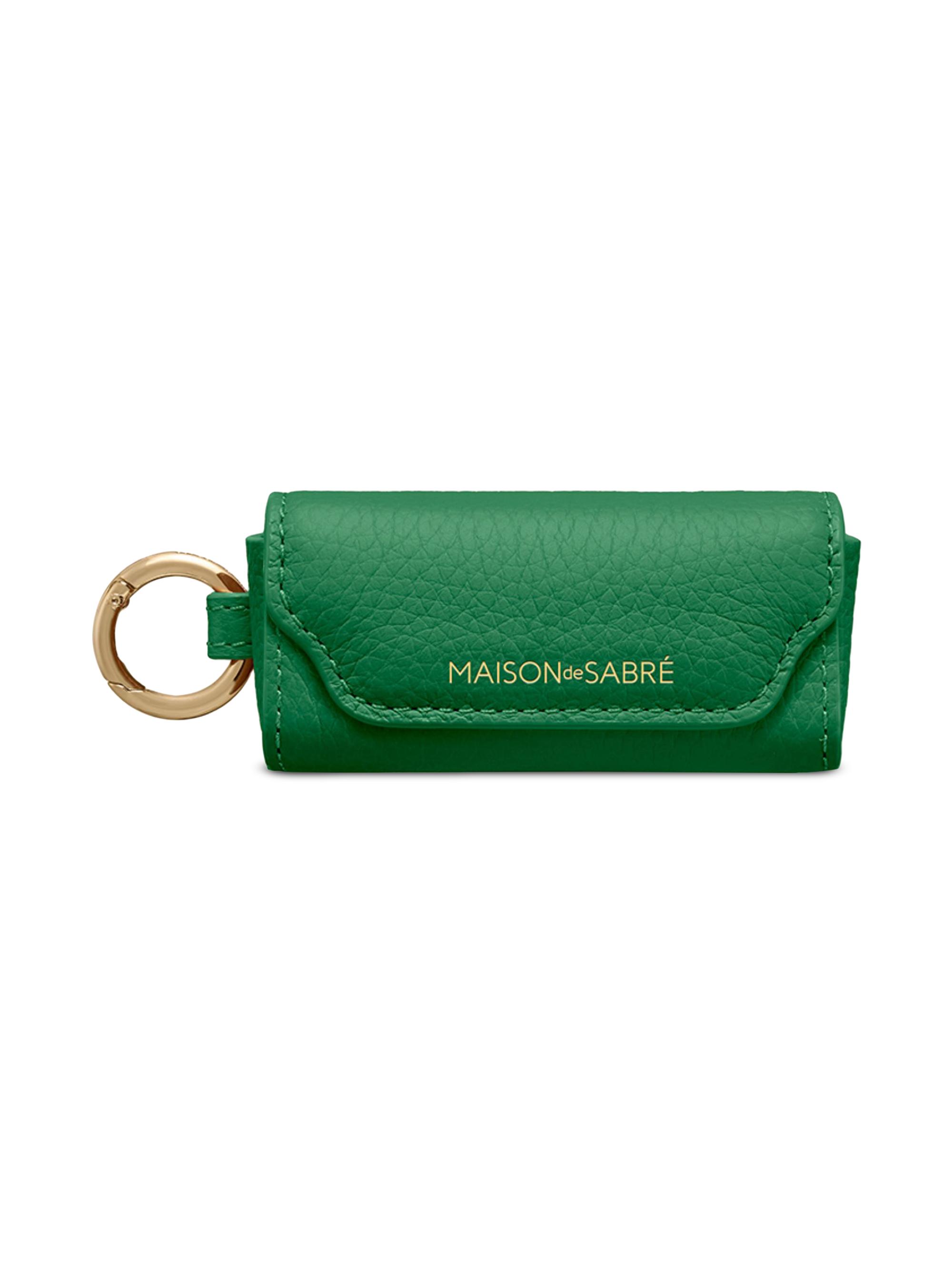 Maison de Sabre Women's Leather Lipstick Charm - Emerald Lily