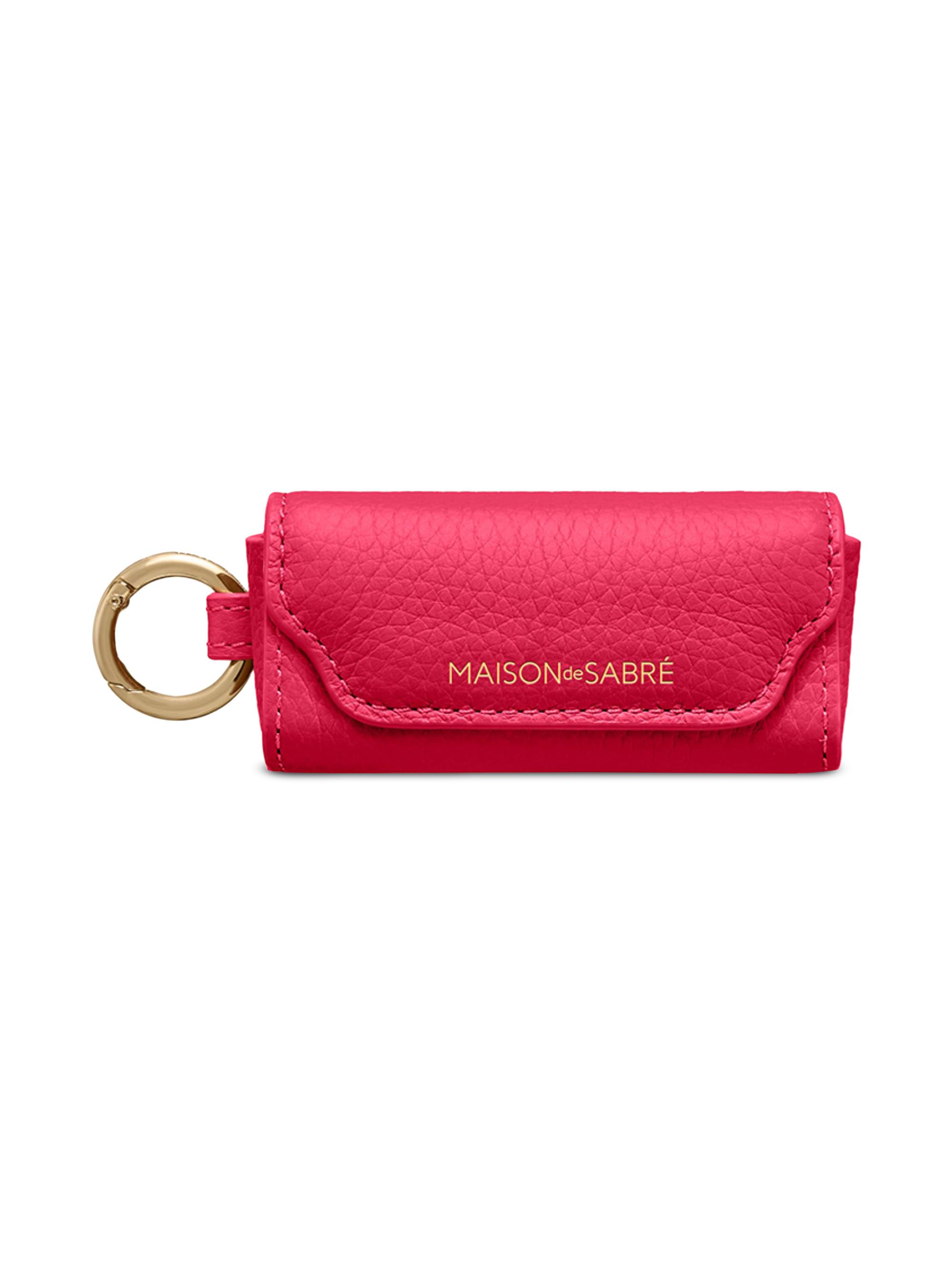 Maison de Sabre Women's Leather Lipstick Charm - Fuchsia Lavender