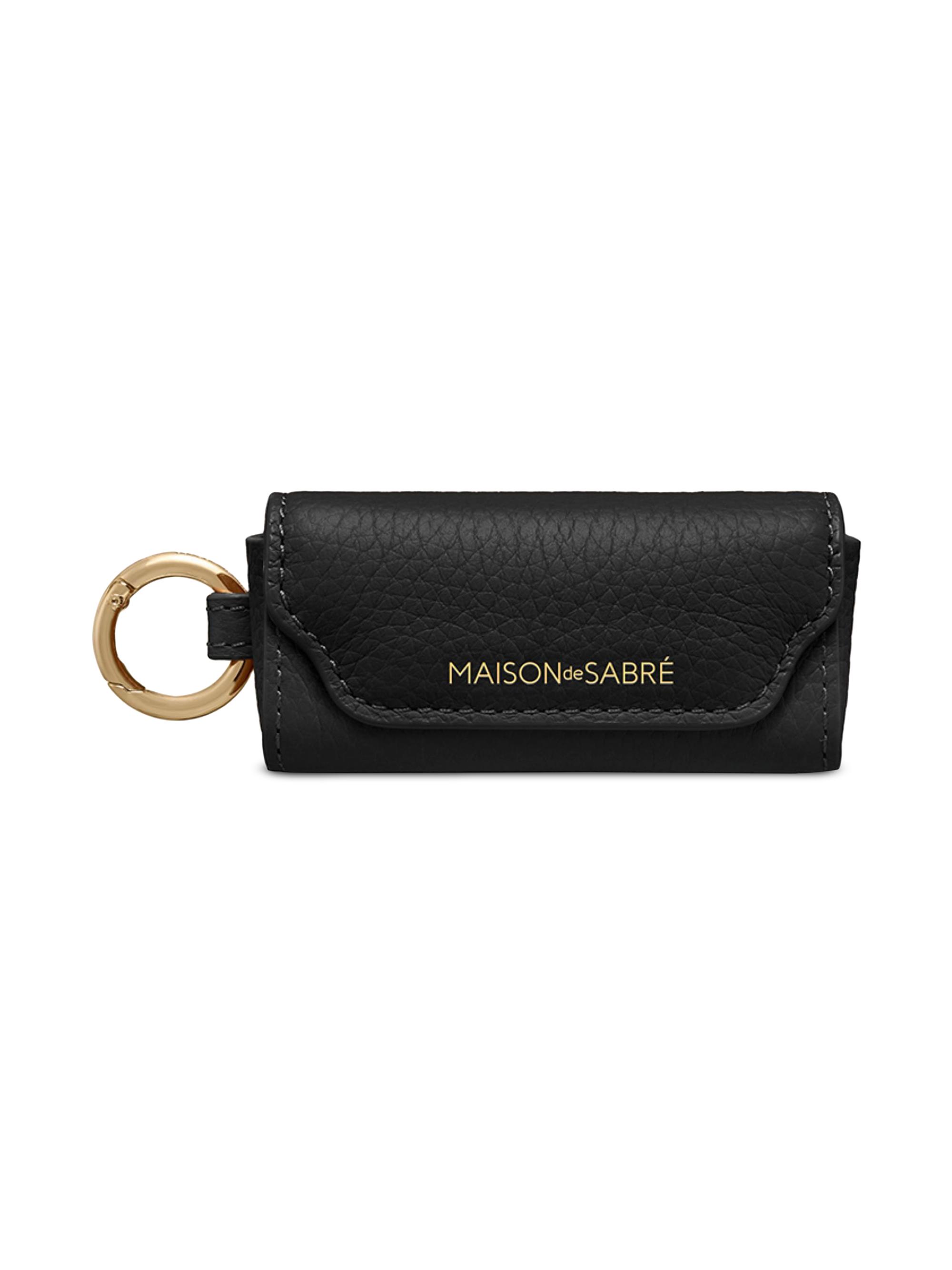 Maison de Sabre Women's Leather Lipstick Charm - Rouge Noir | Thumbnail 6