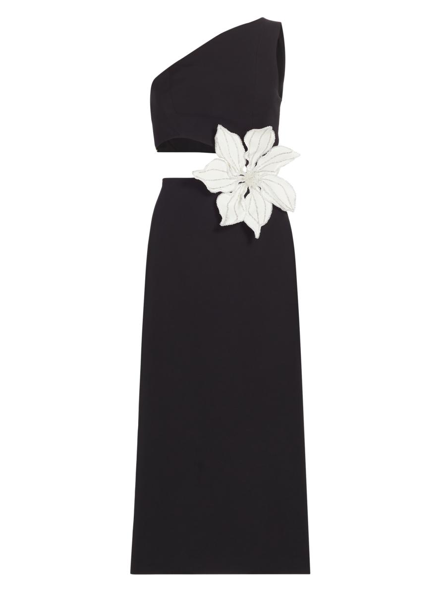 ワンピースその他 Patou Ivory dress with a bow on the back Hale Bob 3YAE616A Ivory Sophie Washed Georgette Long Sleeve