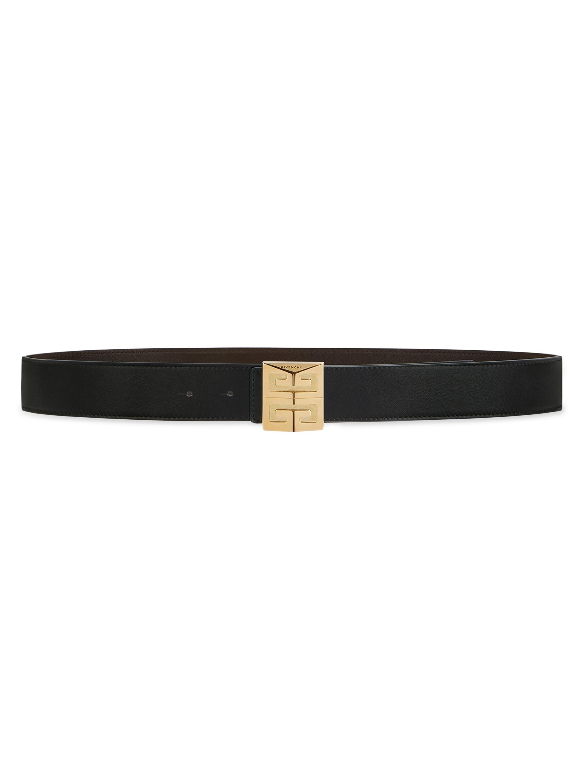 Givenchy Men's 4G Reversible Belt in Leather - Black Brown