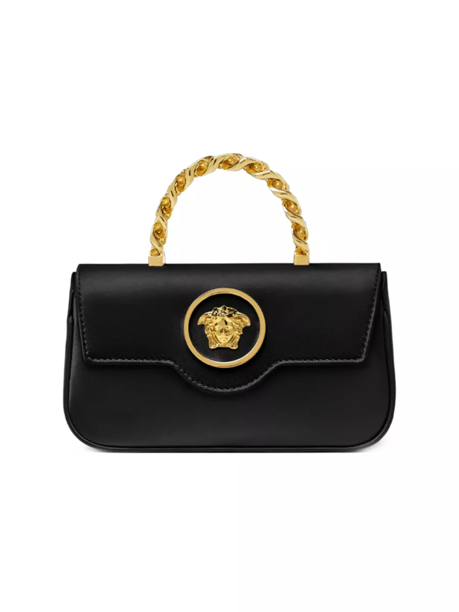 Shop Versace Mini La Medusa Satin Top Handle Bag Saks Fifth Avenue