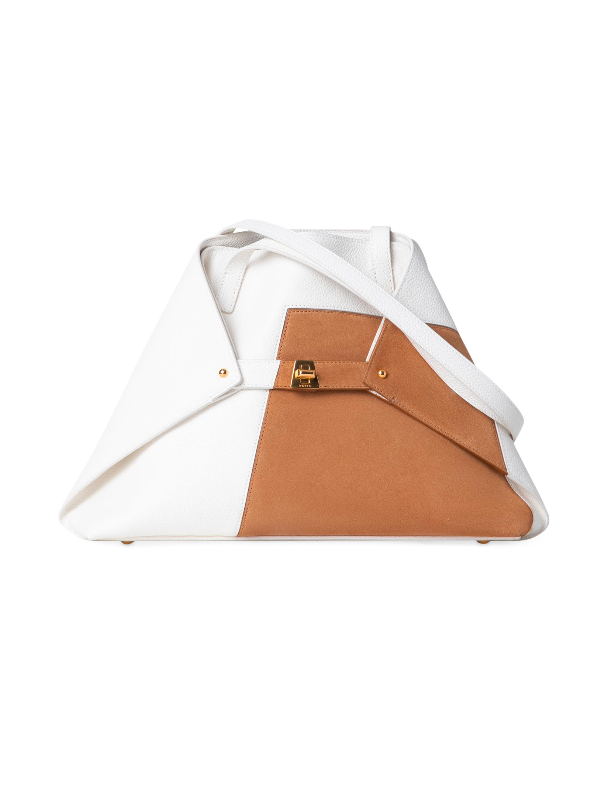 Akris Women's  Ai Leather Tote Bag - White Cuoio