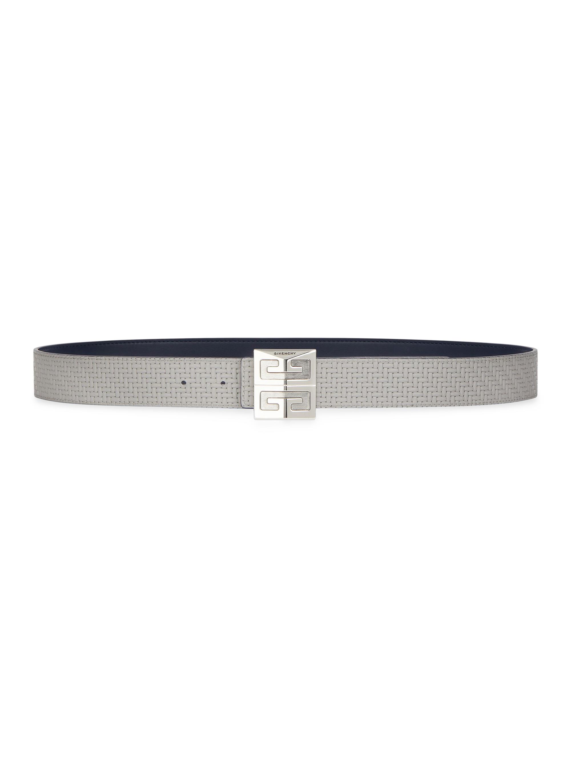 Givenchy 4G Reversible Belt in Braided Effect Leather | Saks Fifth