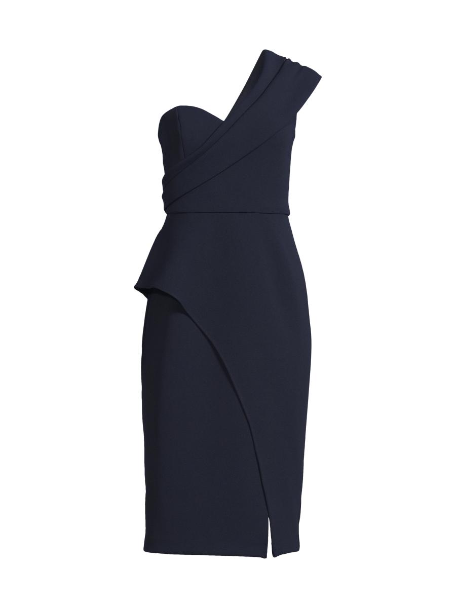 ワンピース mavimoon occasion dress Access Fashion | One-shoulder dress with feathers