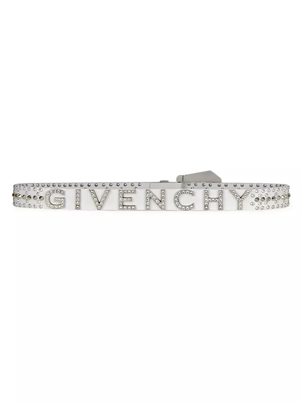Shop Givenchy Belt in Leather with Studs and Crystals | Saks Shop Givenchy Belt in Leather with Studs and Crystals | Saks