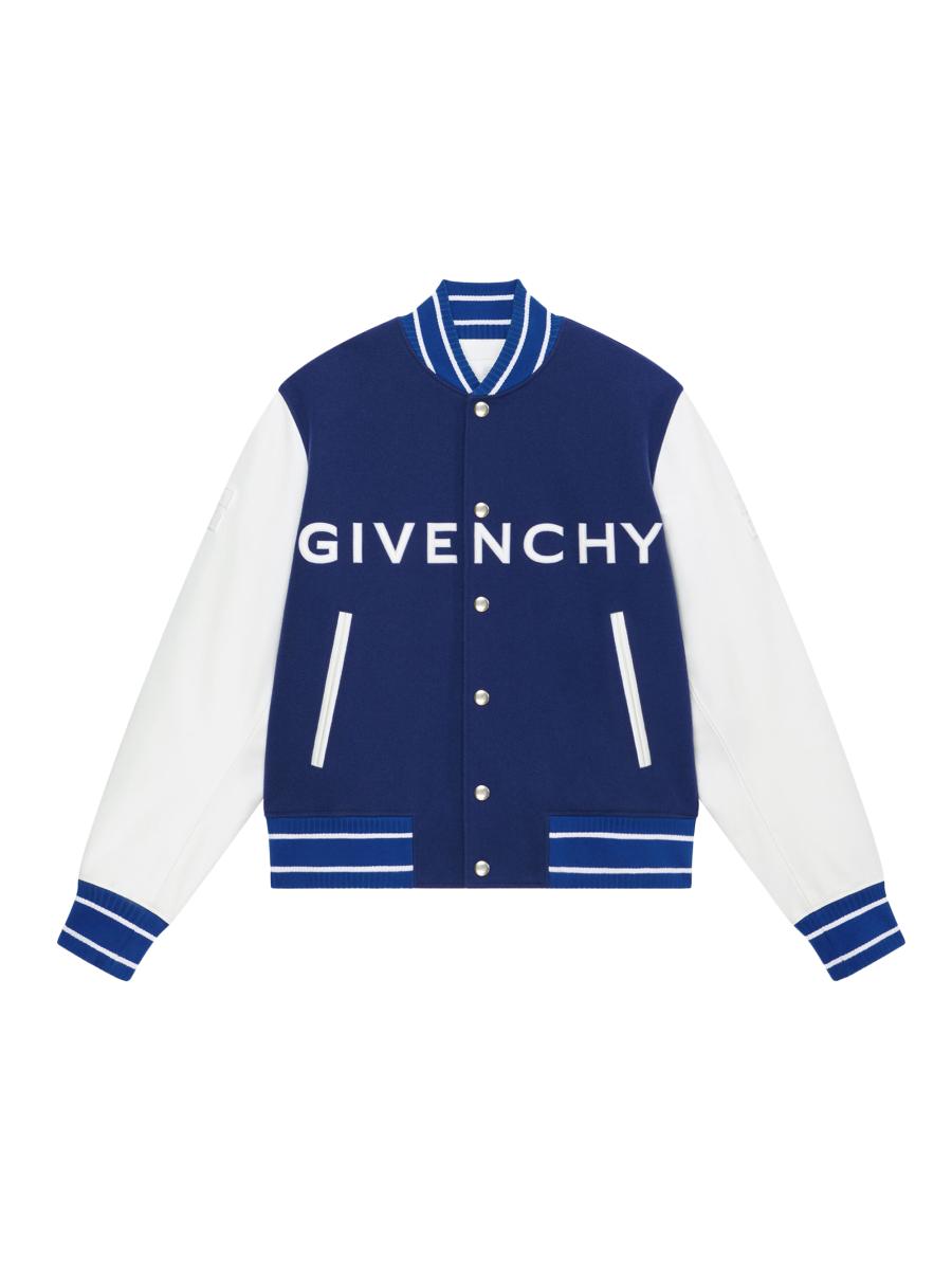 ブルゾン Givenchy Parka In Cotone Tecnico Stampa Givenchy Paris Parka in cotton with GIVENCHY Stamp print in - khaki