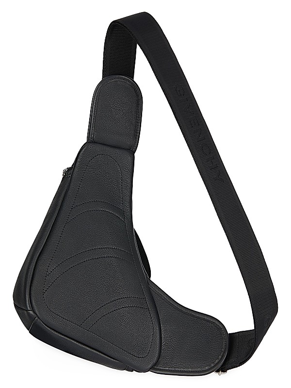 Shop Givenchy Small G-Zip Triangle Bag in Leather | Saks Shop Givenchy Small G-Zip Triangle Bag in Leather | Saks
