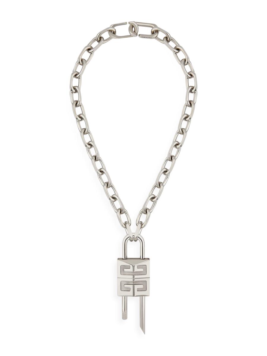 Givenchy Medium Lock Necklace in Metal | Saks Fifth Avenue