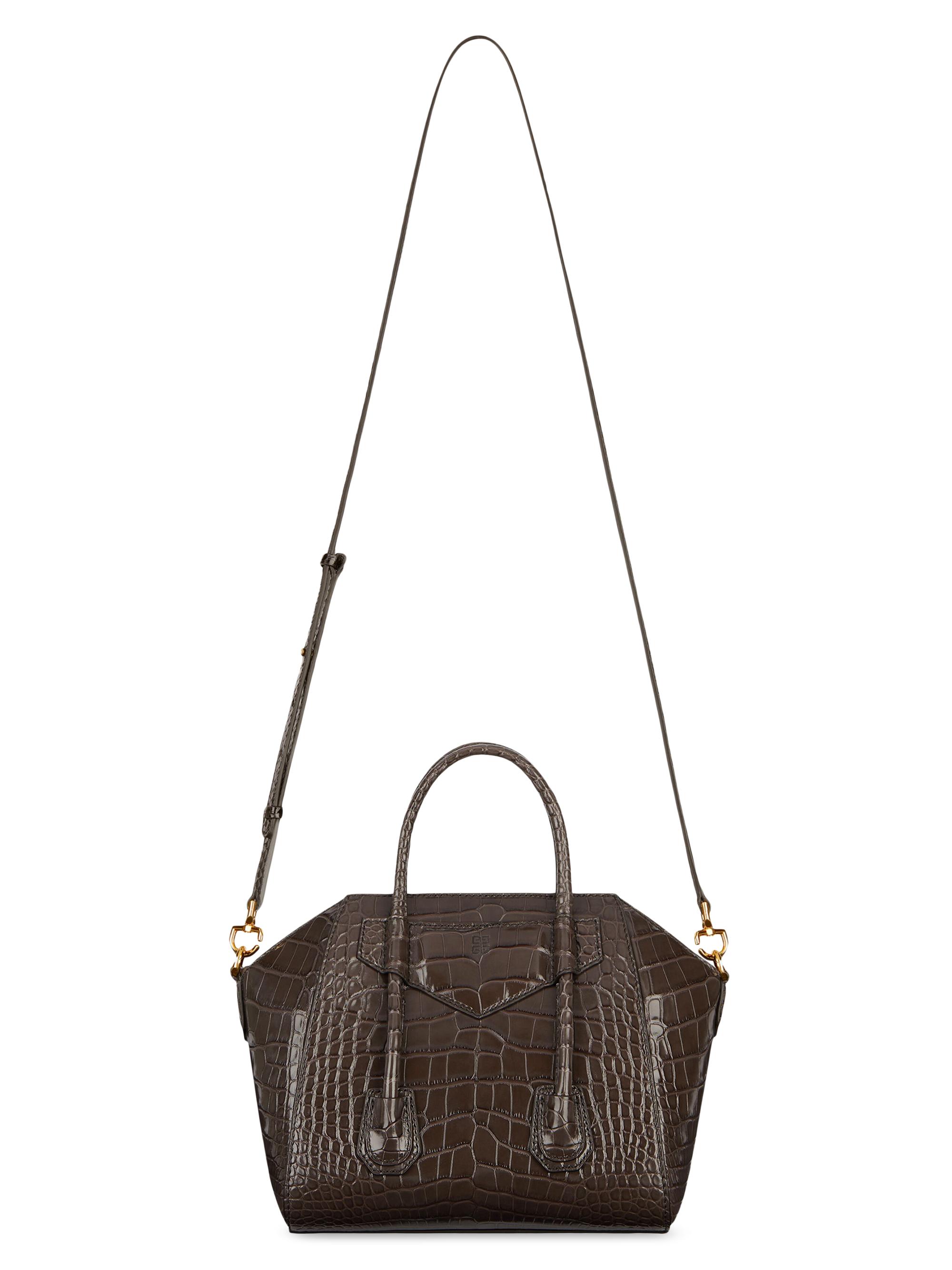 Givenchy Mini Antigona Lock Top Handle Bag in Crocodile | Saks
