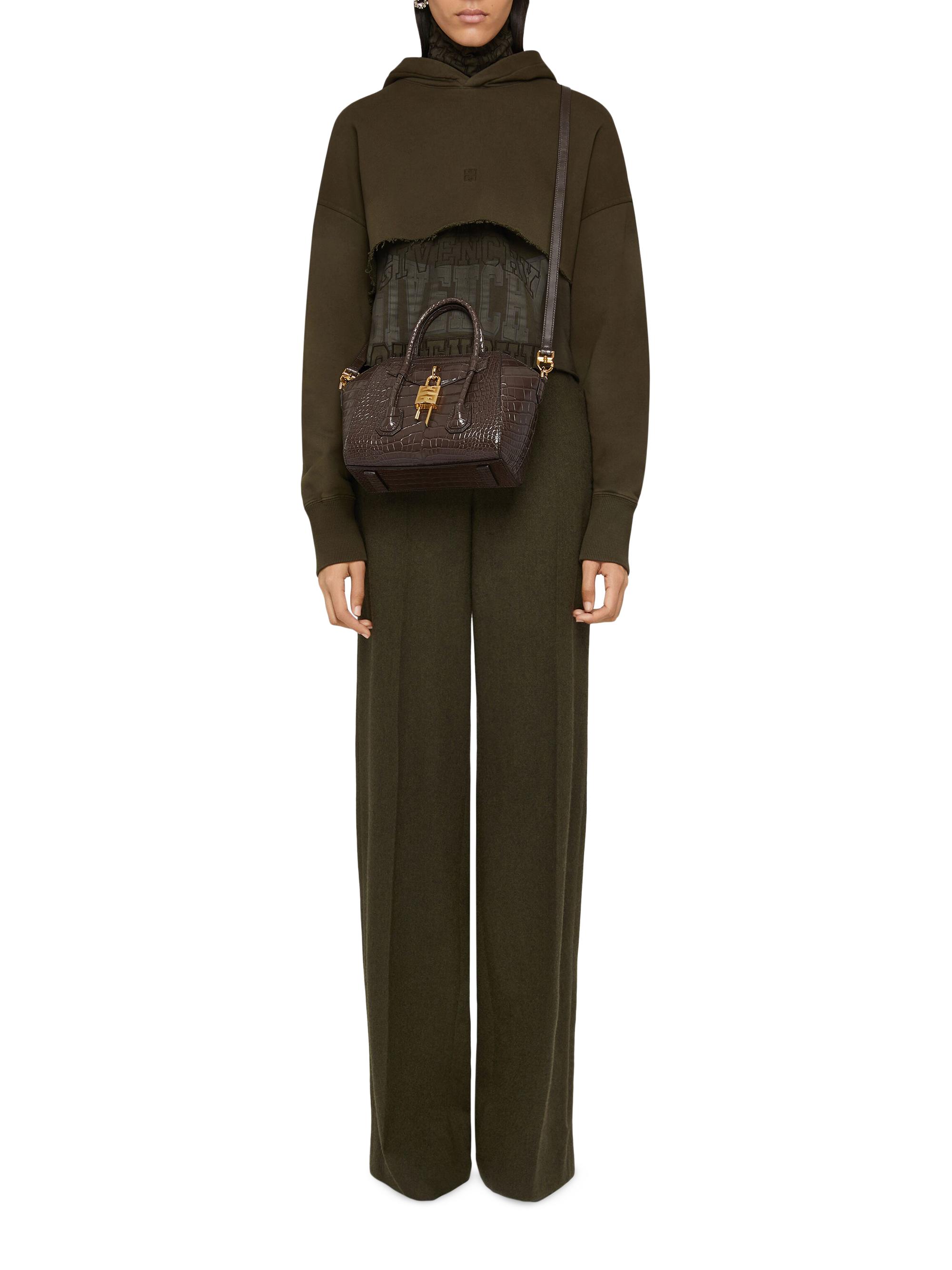 Givenchy Mini Antigona Lock Top Handle Bag in Crocodile | Saks