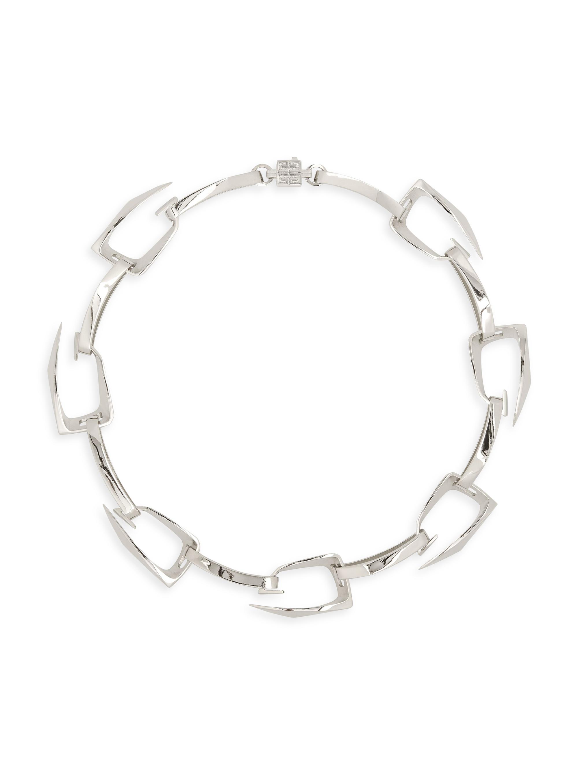 Givenchy Men's Giv Cut Necklace in Metal - Silver