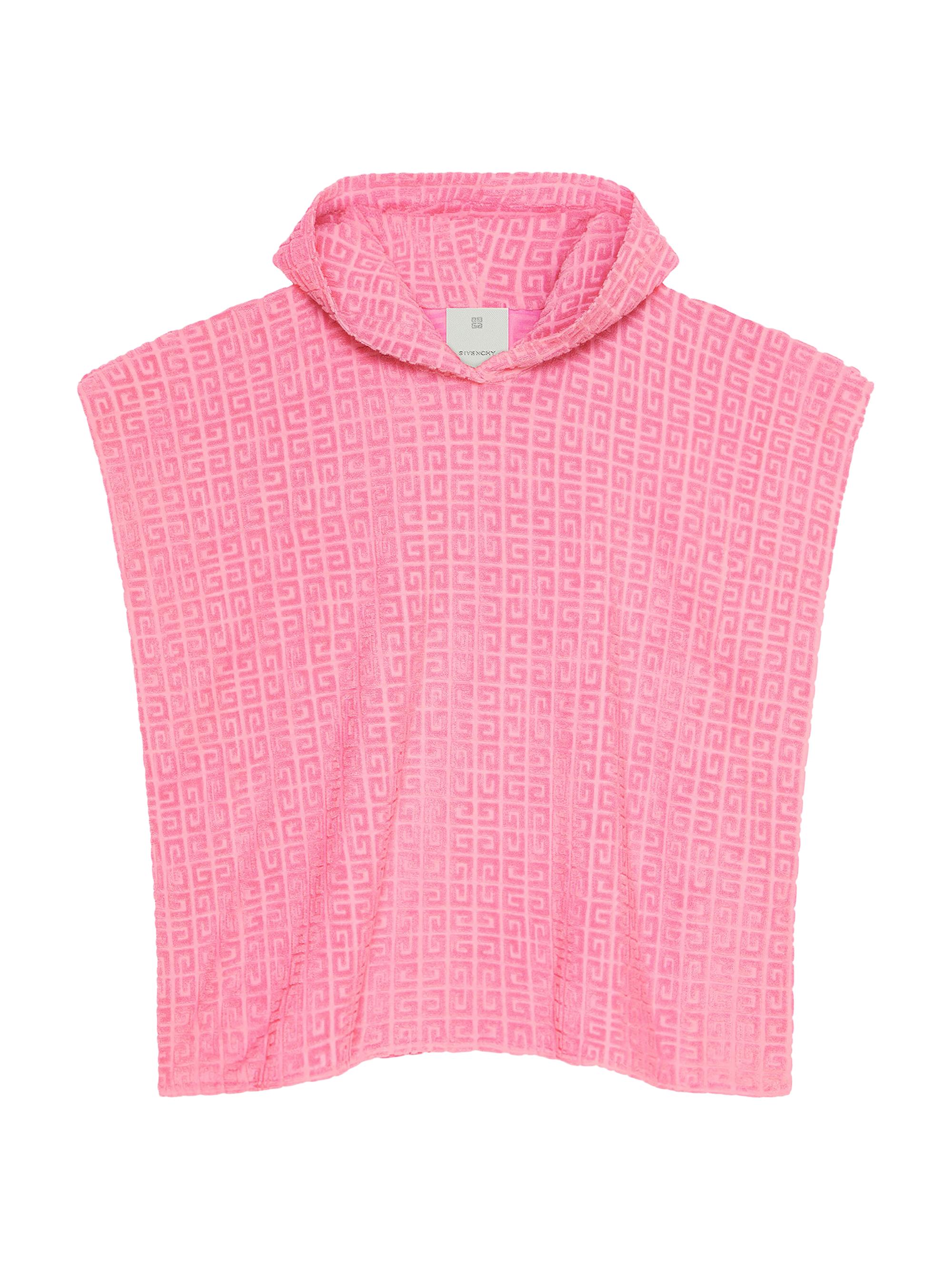 Givenchy Women's Poncho in 4G Cotton Towelling Jacquard - Old Pink