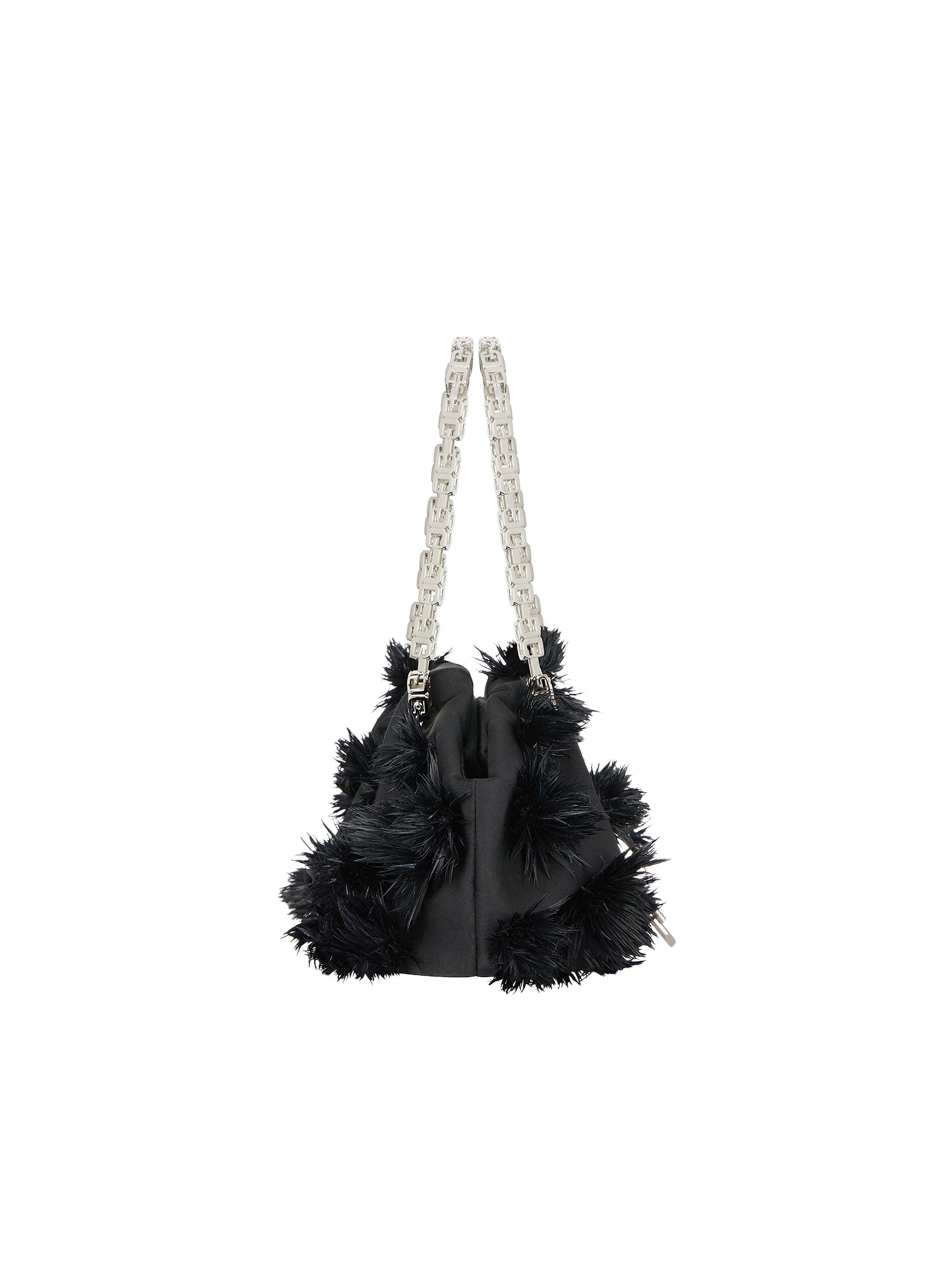 Givenchy Mini Kenny Bag in Satin and Feathers | Saks Fifth Avenue