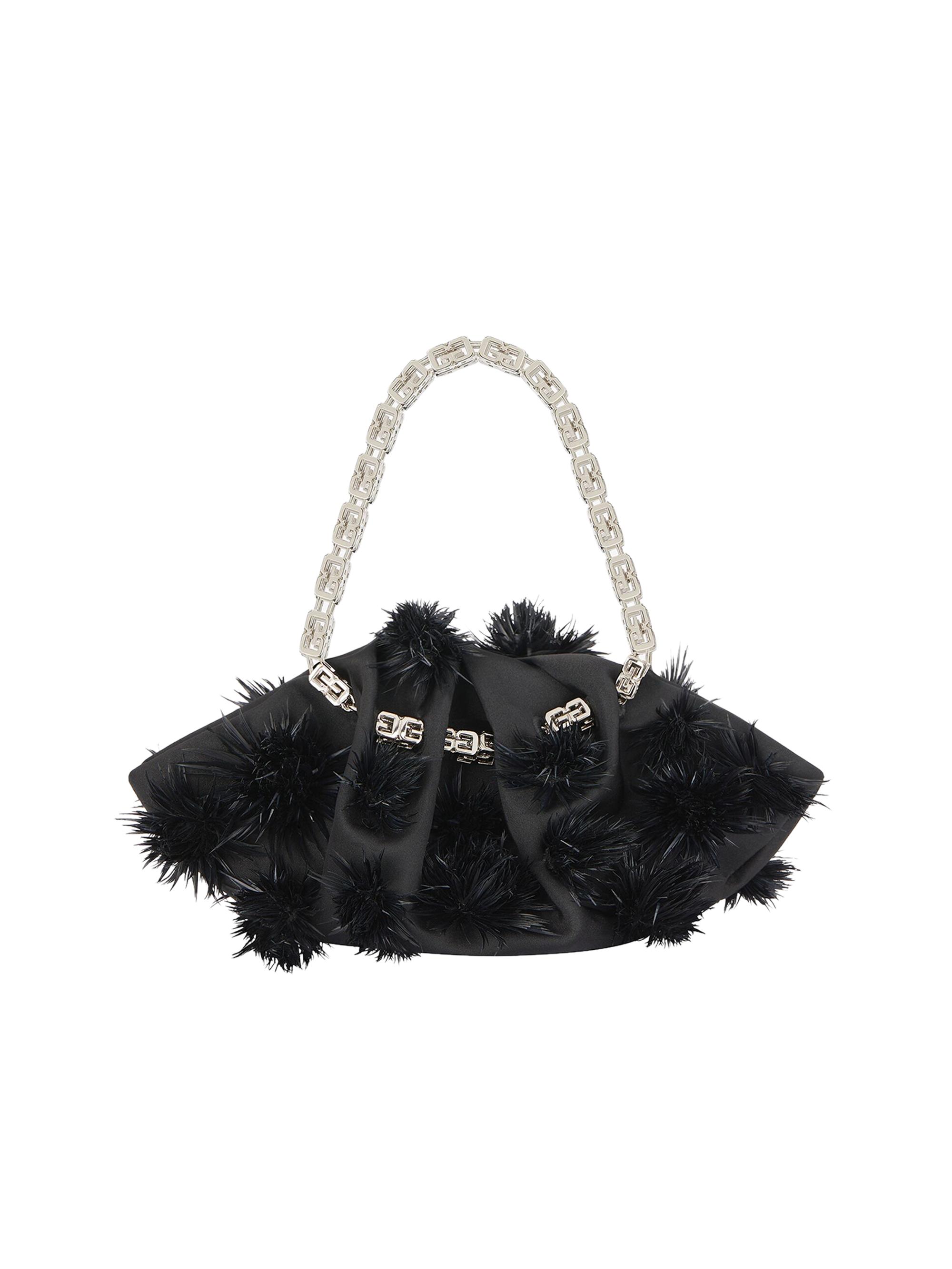 Givenchy Mini Kenny Bag in Satin and Feathers | Saks Fifth Avenue
