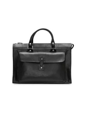 Ghurka Men's Heritage Concourse No. 291 Leather Duffel Bag - Vintage Black Leather