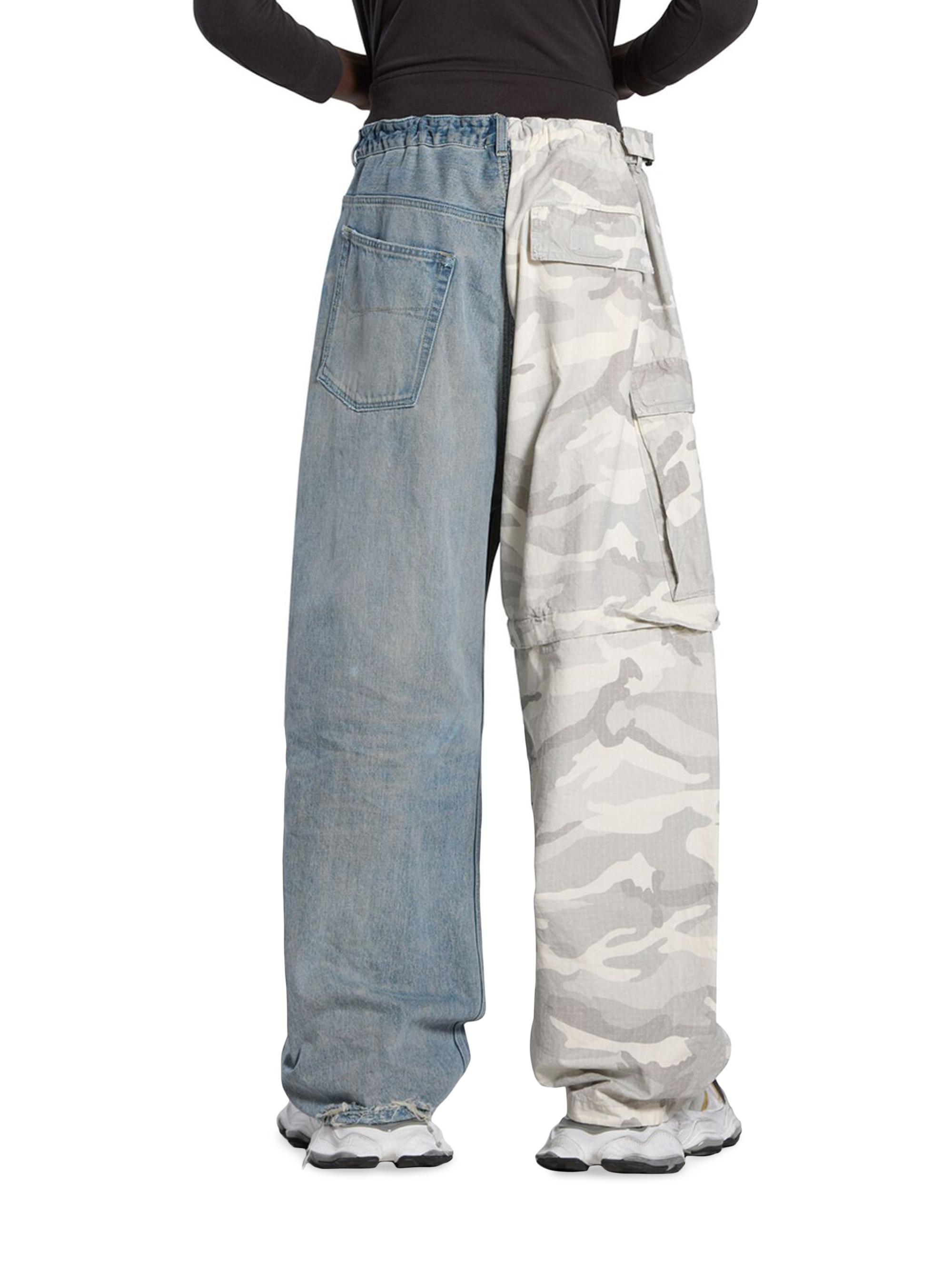 パンツ BALENCIAGA Hybrid Baggy Pants Balenciaga Grayscale Camo Hybrid Baggy Pants | Saks Fifth Avenue