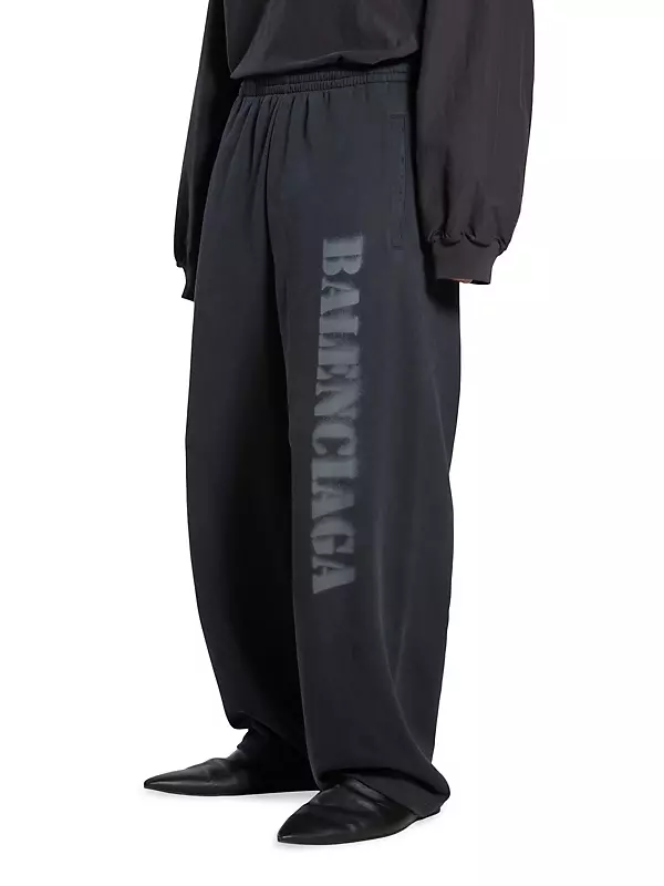 Shop Balenciaga Stencil Type Baggy Sweatpants | Saks Fifth Shop Balenciaga Stencil Type Baggy Sweatpants | Saks Fifth