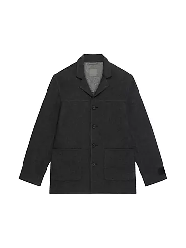 Jacket in Double Face Wool and Cashmere