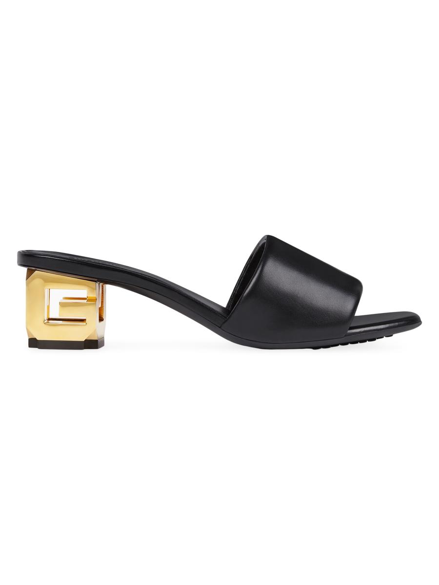 サンダル・ミュール GIVENCHY MEDIUM BLUE DENIM G CUBE MULES Givenchy | G Cube 70 demin mules | Savannahs