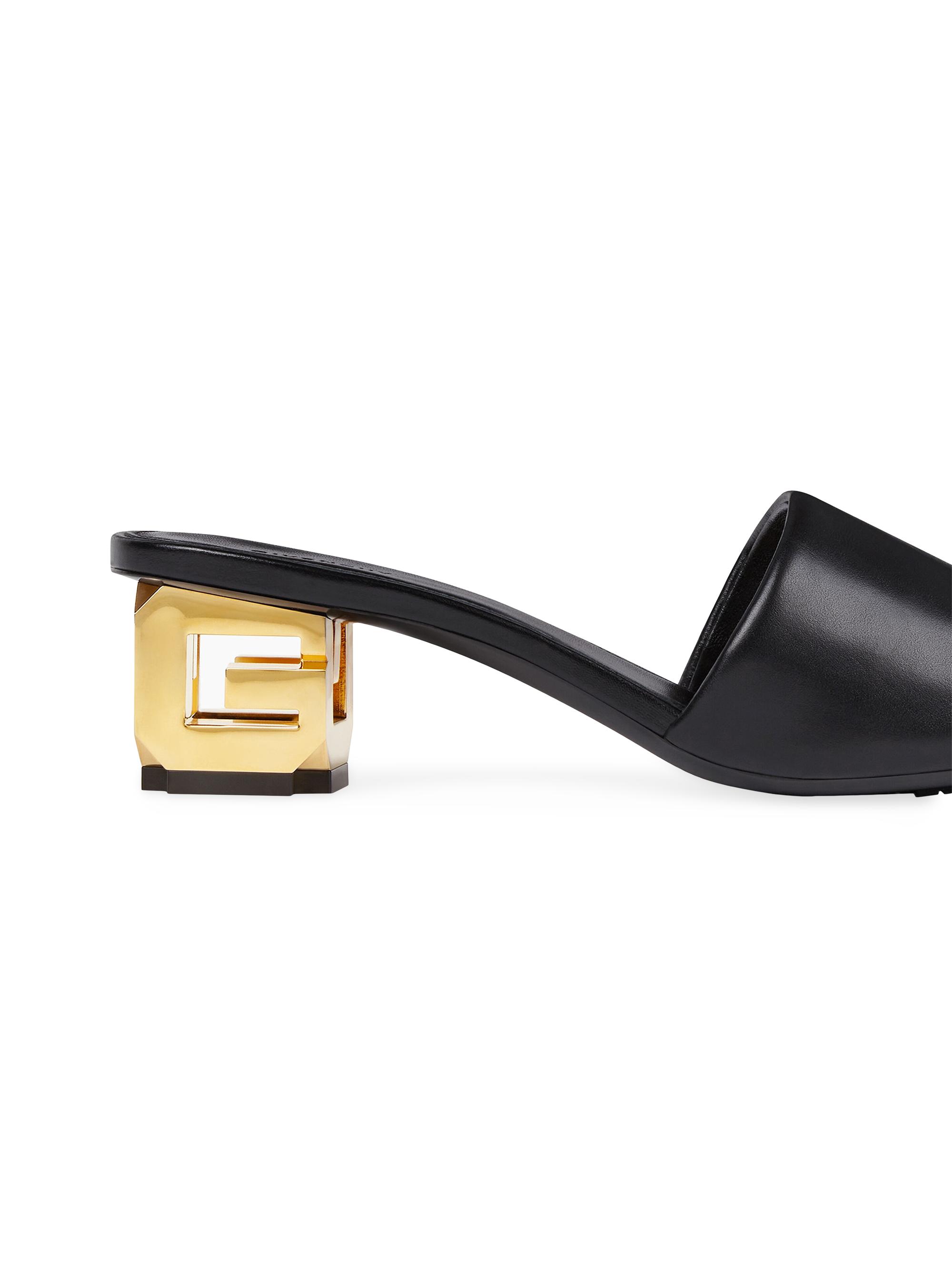 Givenchy G Cube Mules in Leather | Saks Fifth Avenue