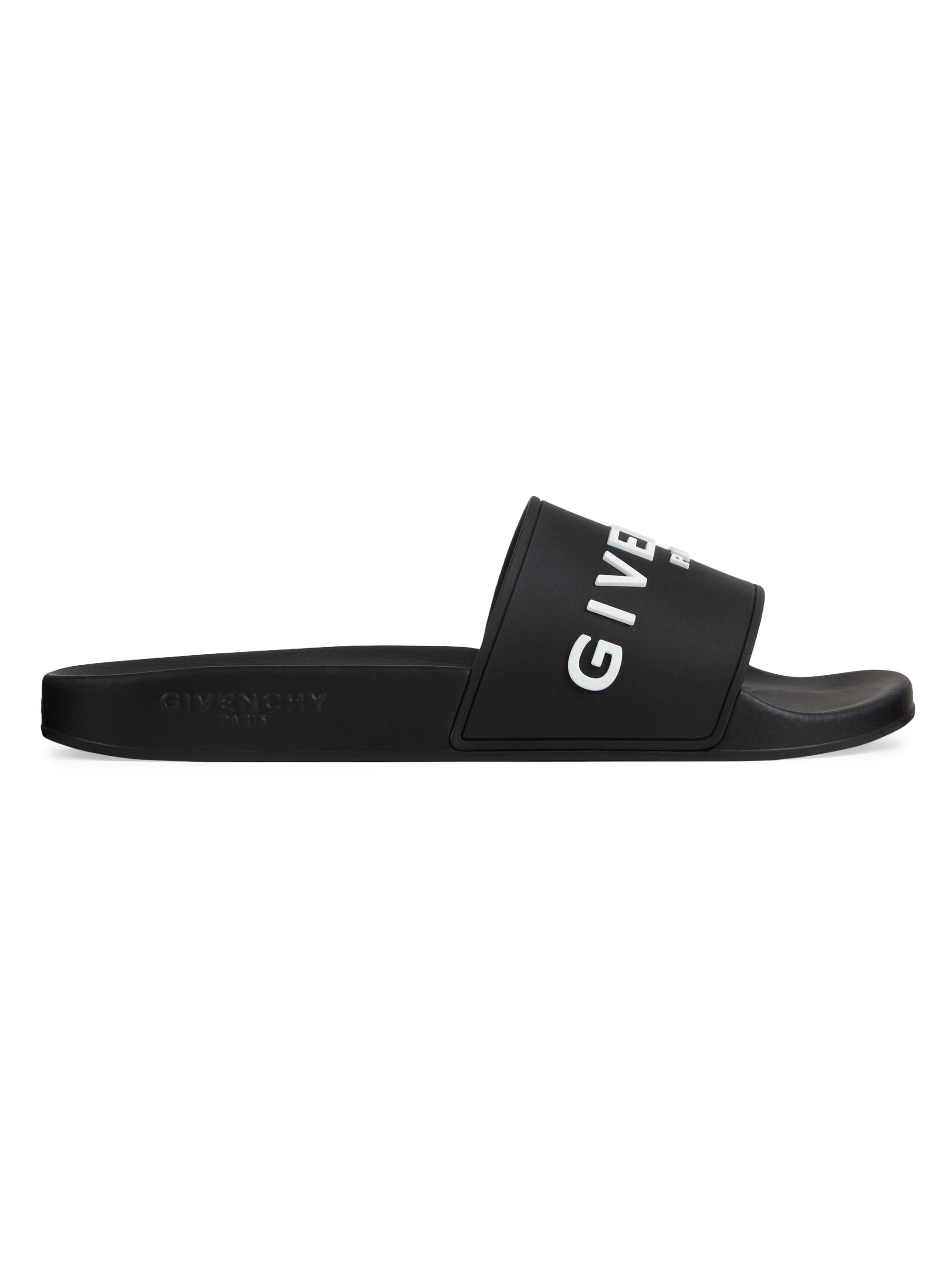 Givenchy Slide Flat Sandals in Rubber | Saks Fifth Avenue