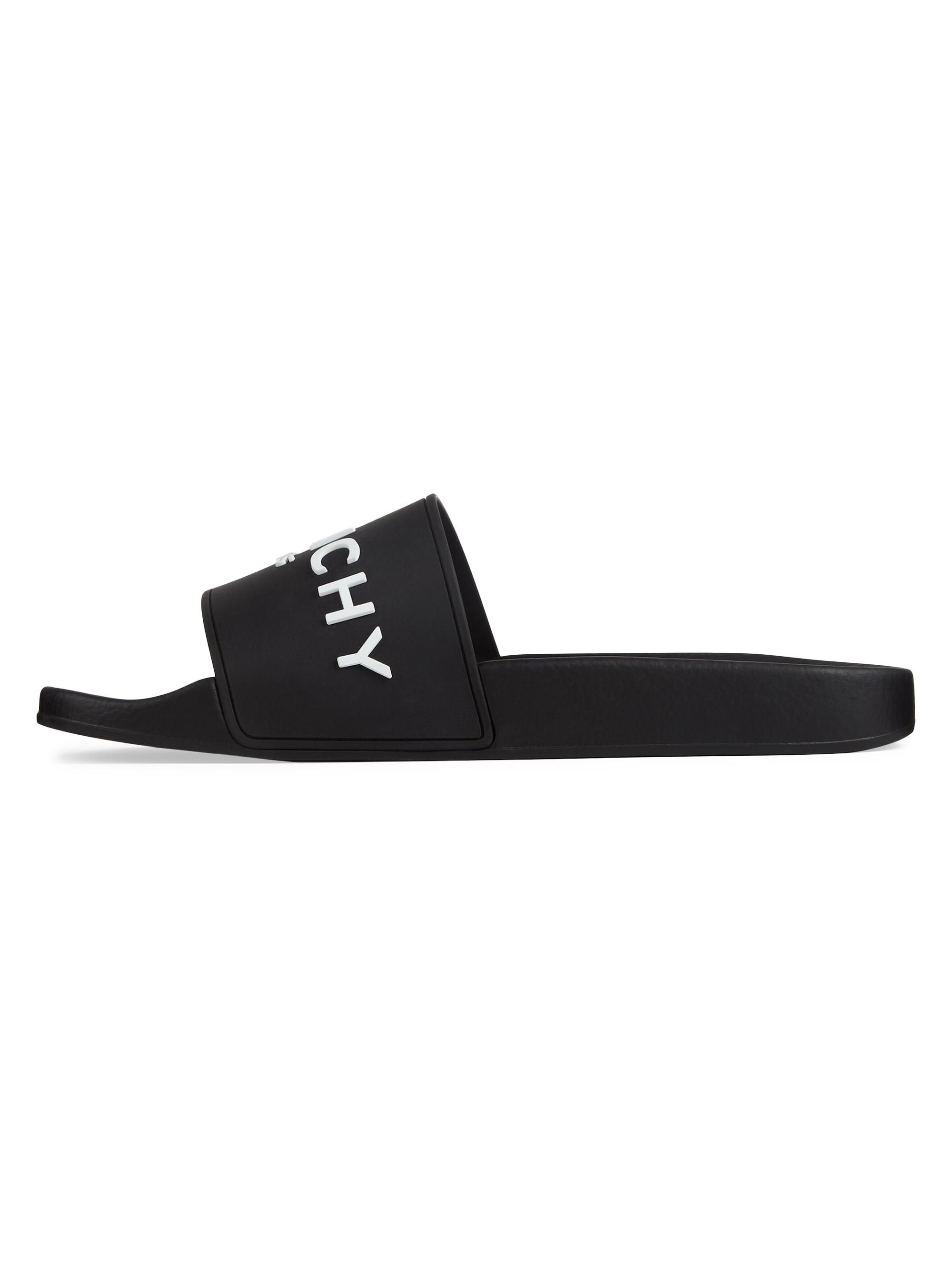 Givenchy Slide Flat Sandals in Rubber | Saks Fifth Avenue