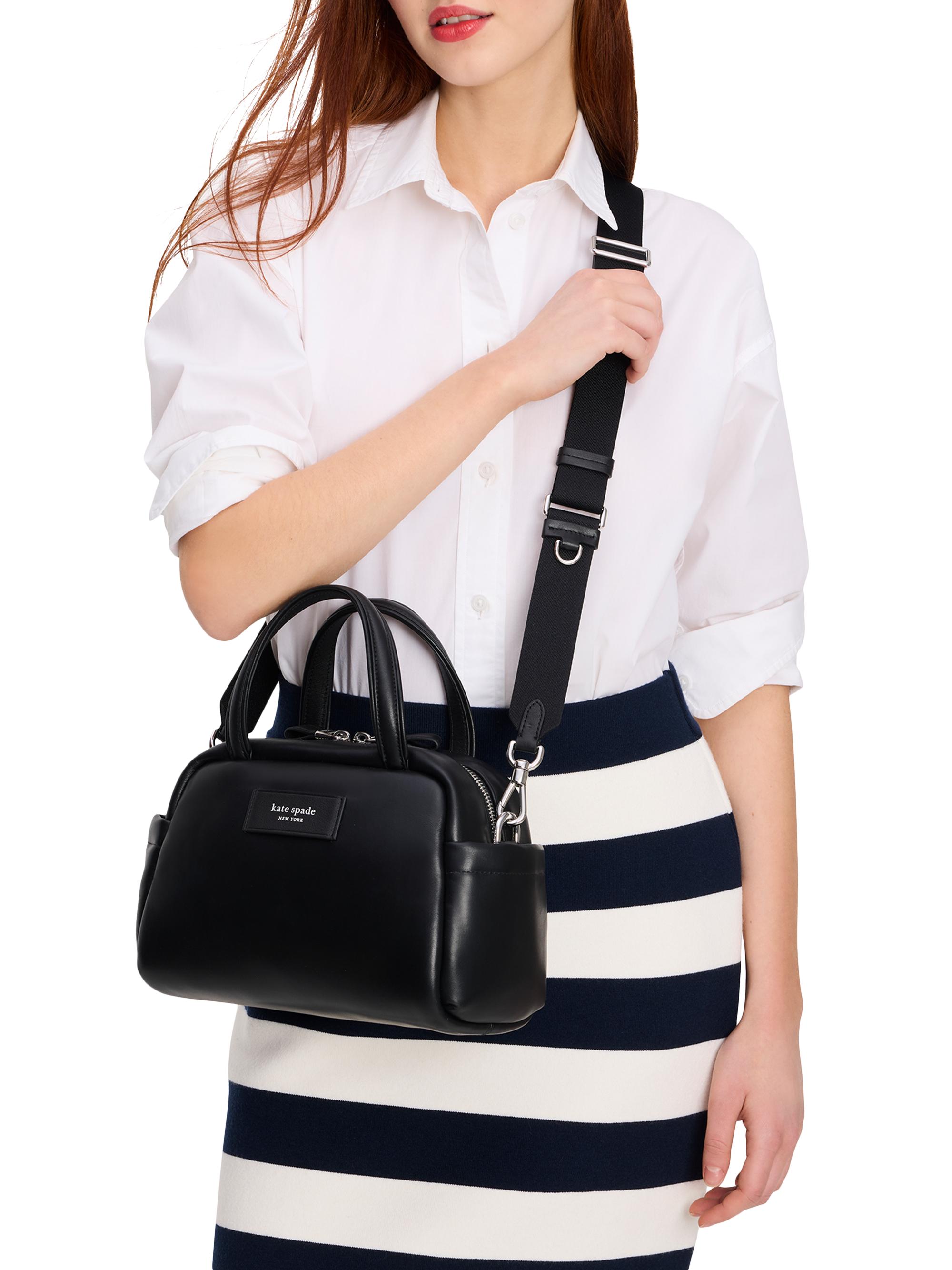 kate spade new york Puffed Smooth Leather Satchel | Saks Fifth Avenue