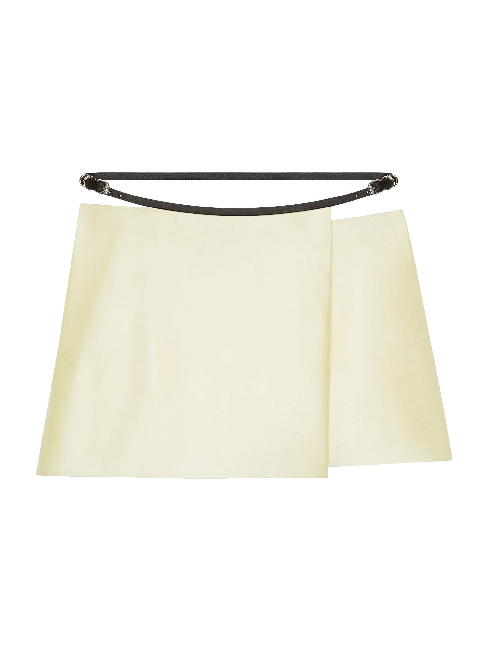 Givenchy Women's Voyou Wrap Skirt in Silk Satin Duchesse - Butter