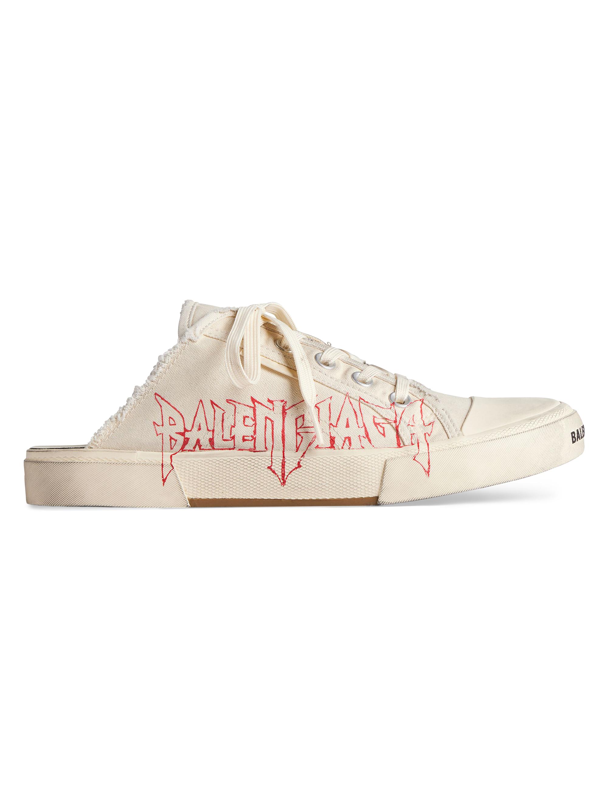 Balenciaga Women's Paris Mules in DIY Metal - Beige