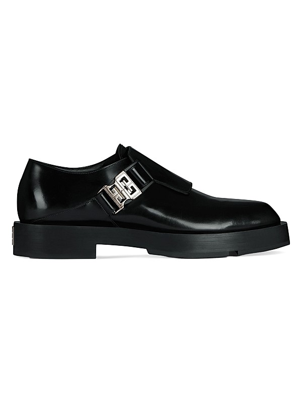 Shop Givenchy Squared Derbies in Leather with 4G Buckle Shop Givenchy Squared Derbies in Leather with 4G Buckle