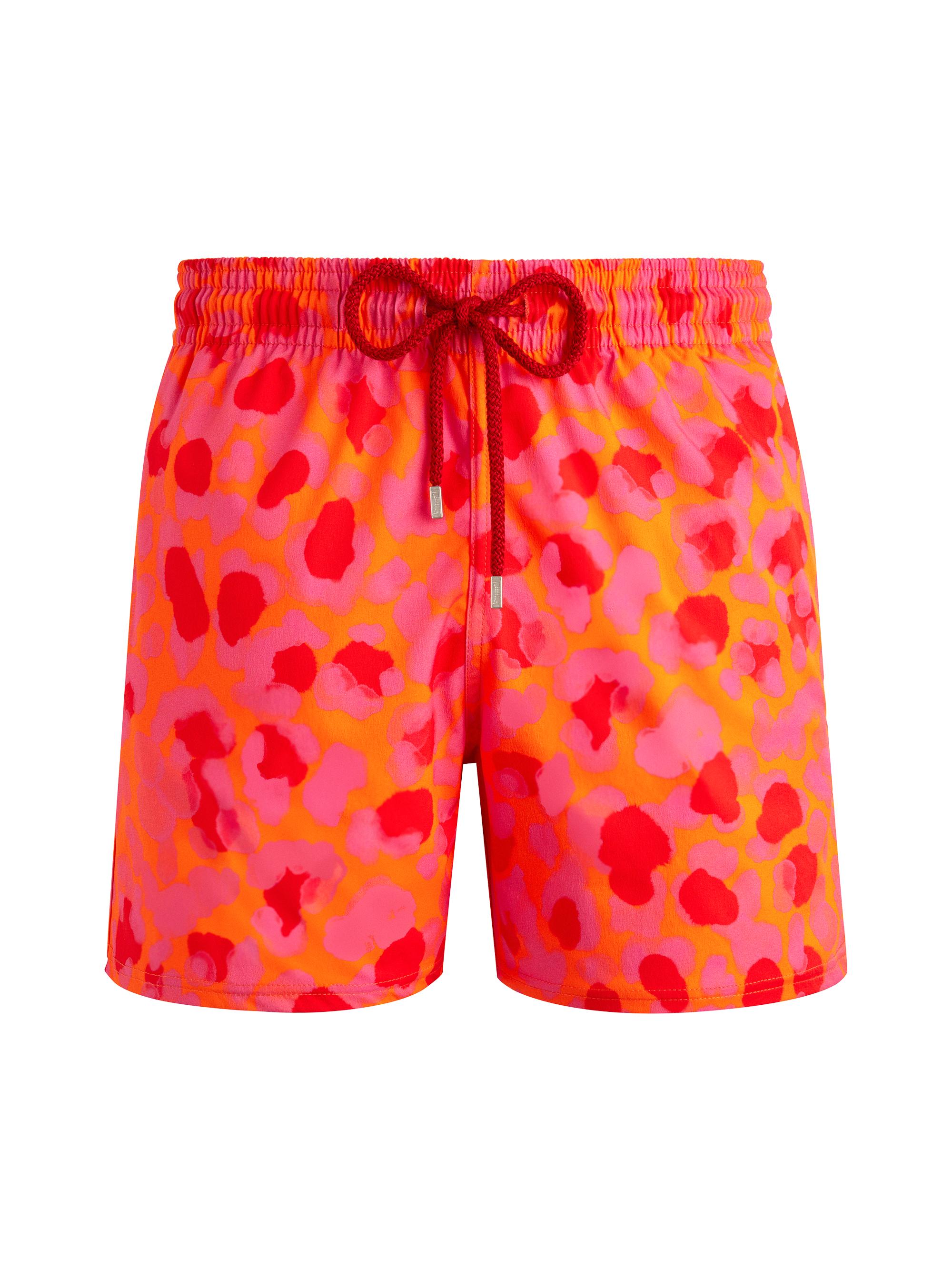 Vilebrequin Men's New Leopard Graphic Swim Trunks - Abricot