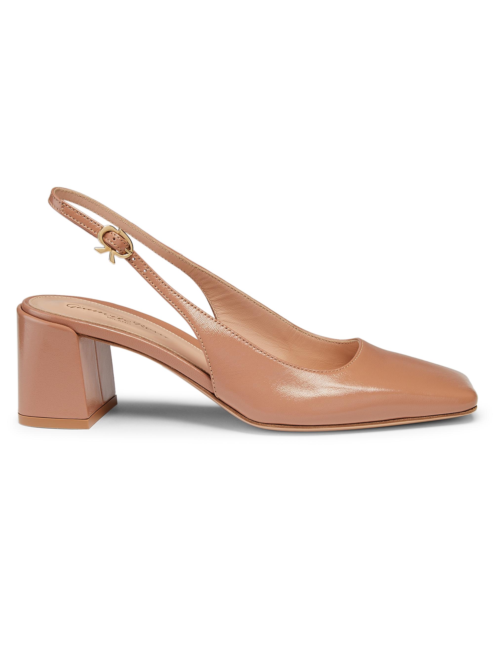 Gianvito Rossi Women's Freeda Sling 55MM Leather Pumps - Praline