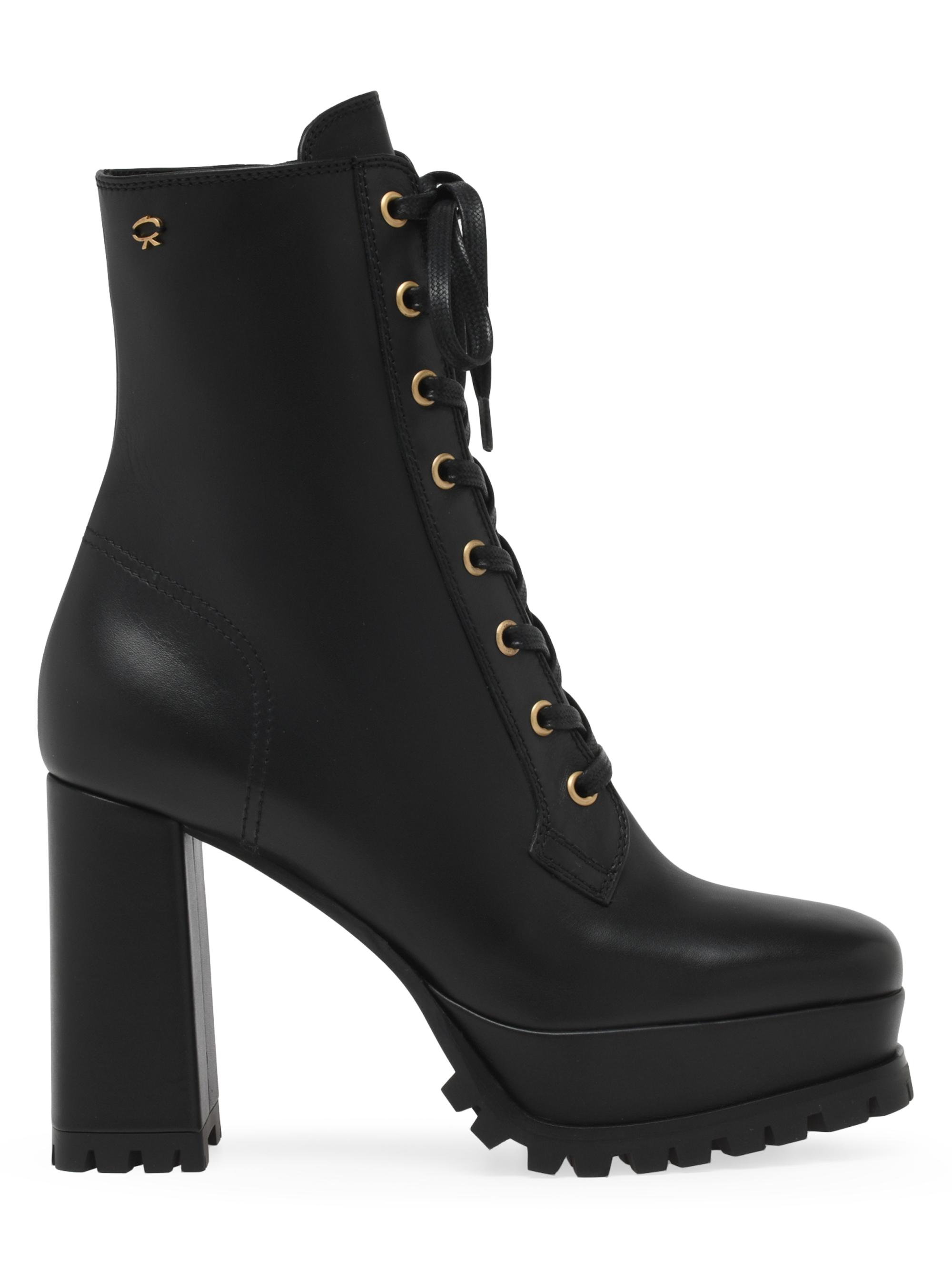 Gianvito Rossi Women's York 100MM Leather Booties - Black