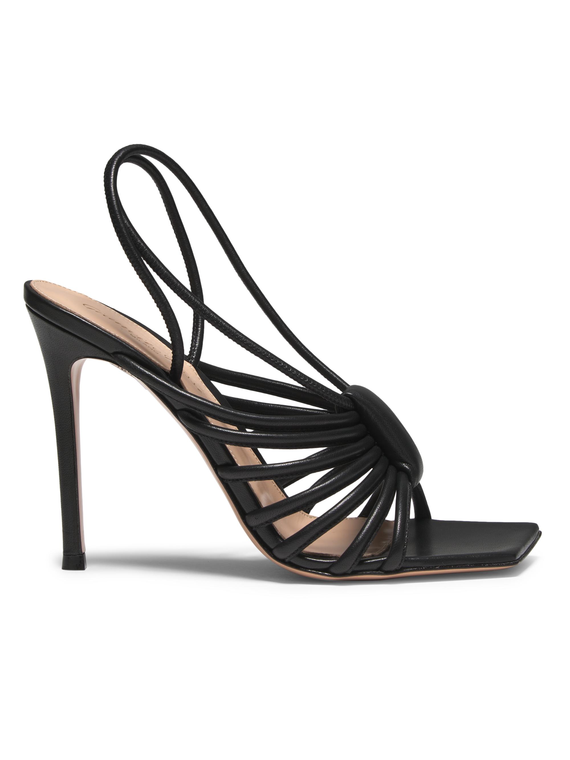 Gianvito Rossi Women's 0MM Nappa Leather Sandals - Black