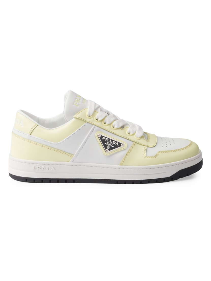 Shop Prada Downtown Leather Sneakers | Saks Fifth Avenue Shop Prada Downtown Leather Sneakers | Saks Fifth Avenue