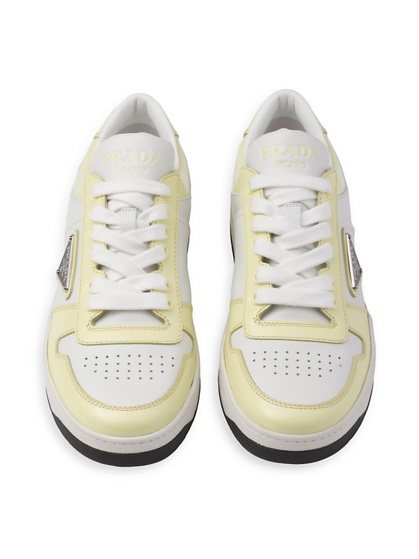 Shop Prada Downtown Leather Sneakers | Saks Fifth Avenue Shop Prada Downtown Leather Sneakers | Saks Fifth Avenue