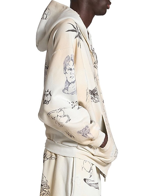 Shop Balenciaga Tat Zip-Up Hoodie | Saks Fifth Avenue Shop Balenciaga Tat Zip-Up Hoodie | Saks Fifth Avenue