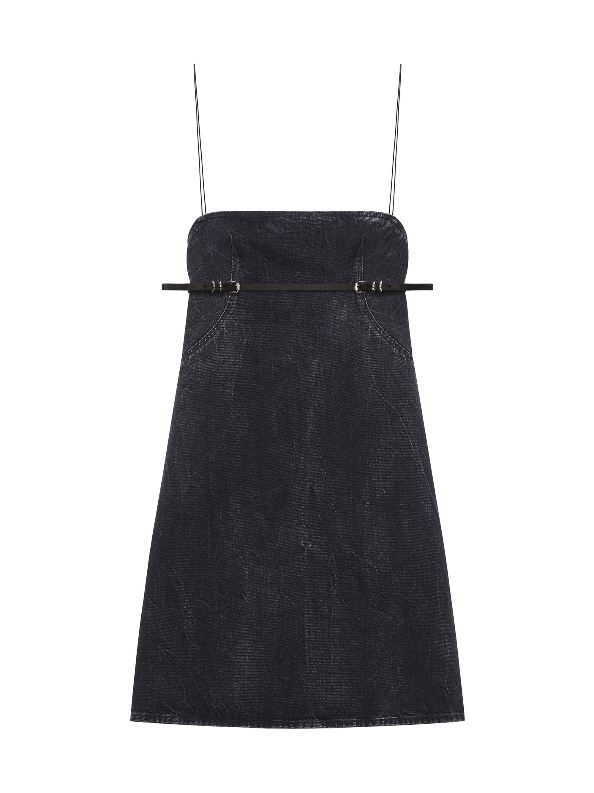 Givenchy Women's Voyou Straps Dress in Denim - Black