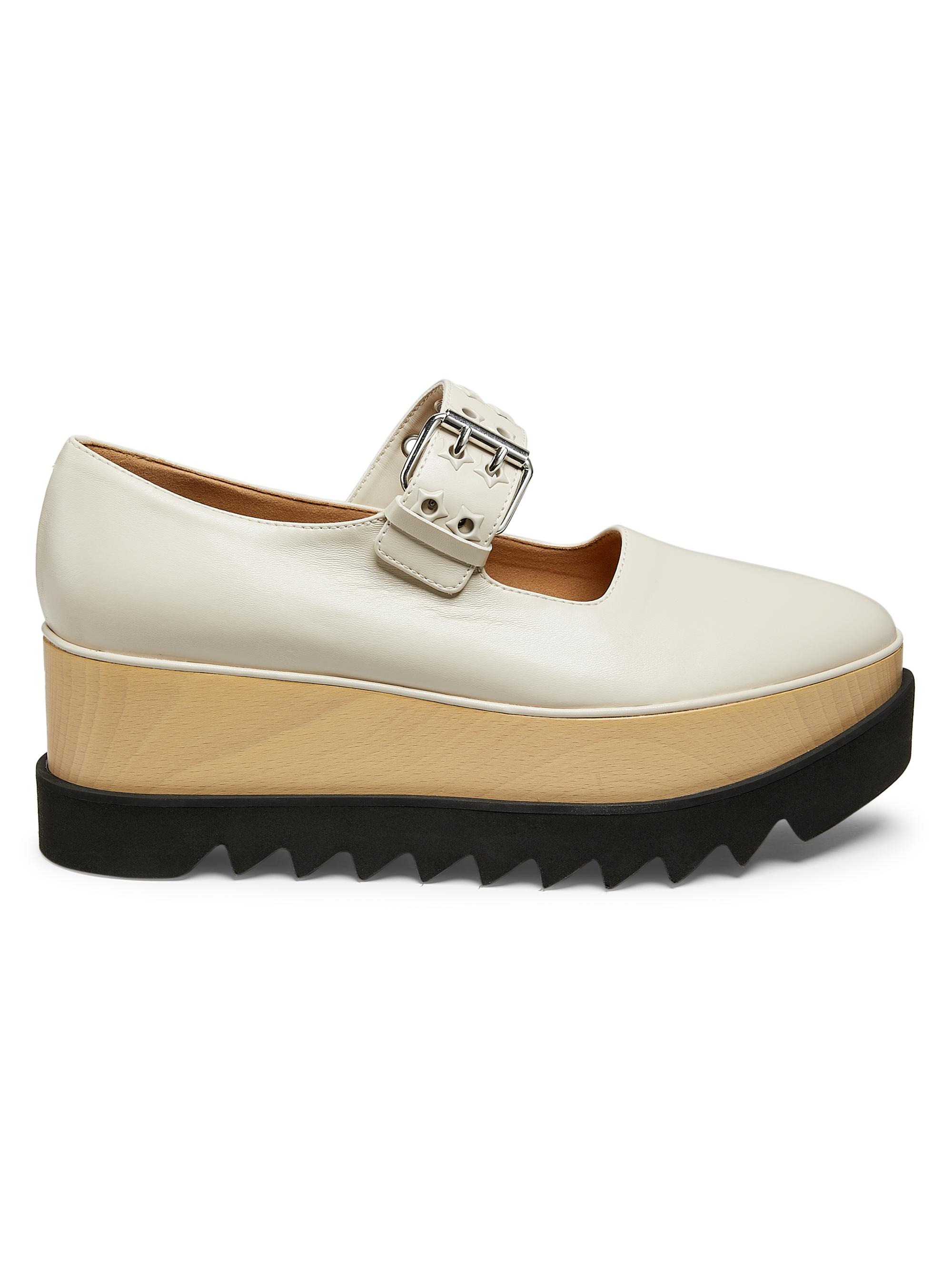 Stella McCartney Women's Elyse 70MM Mary Jane Platform Wedges - Black