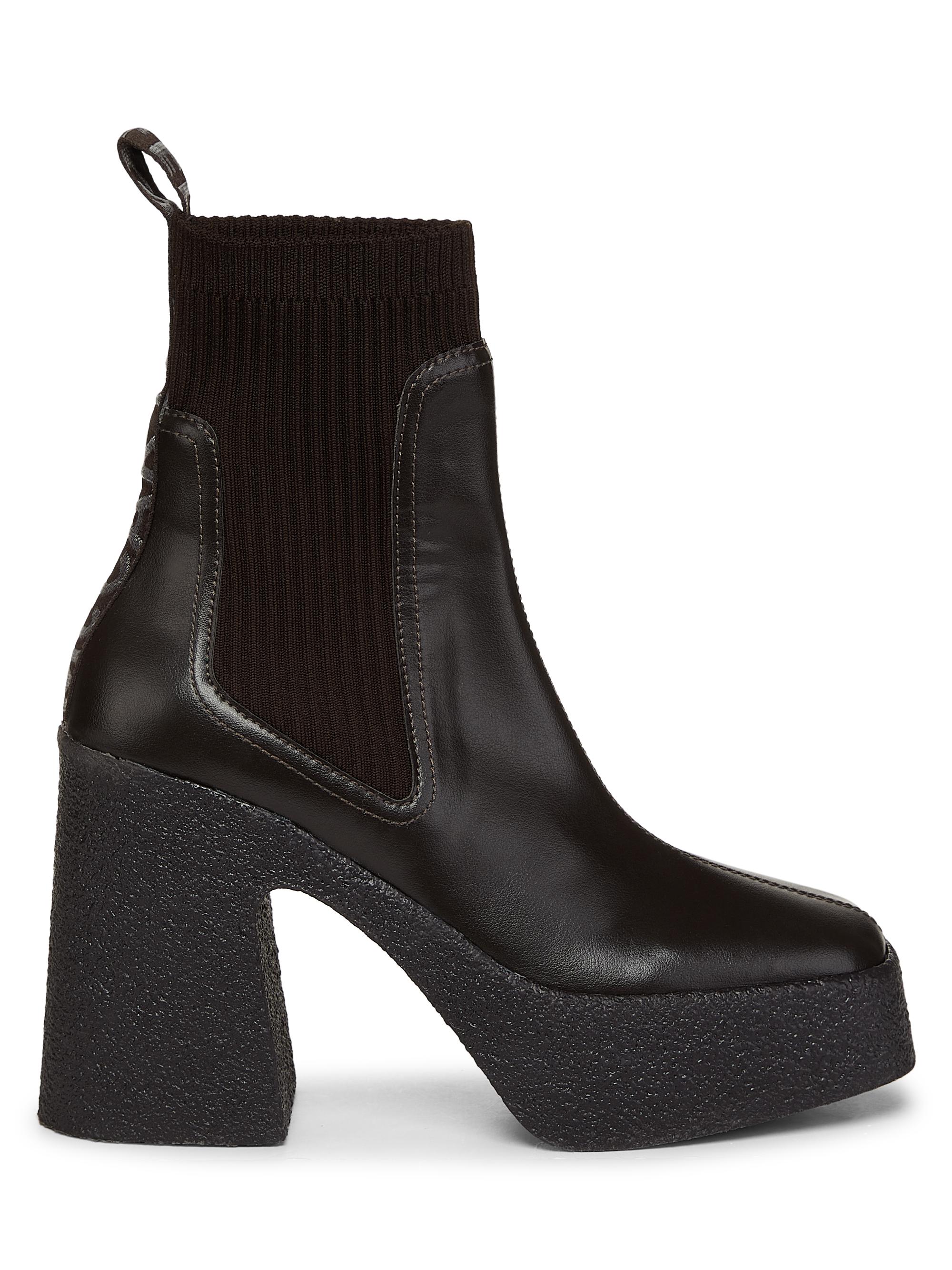 Stella McCartney Women's Skyla Platform Ankle Boots - Ebony