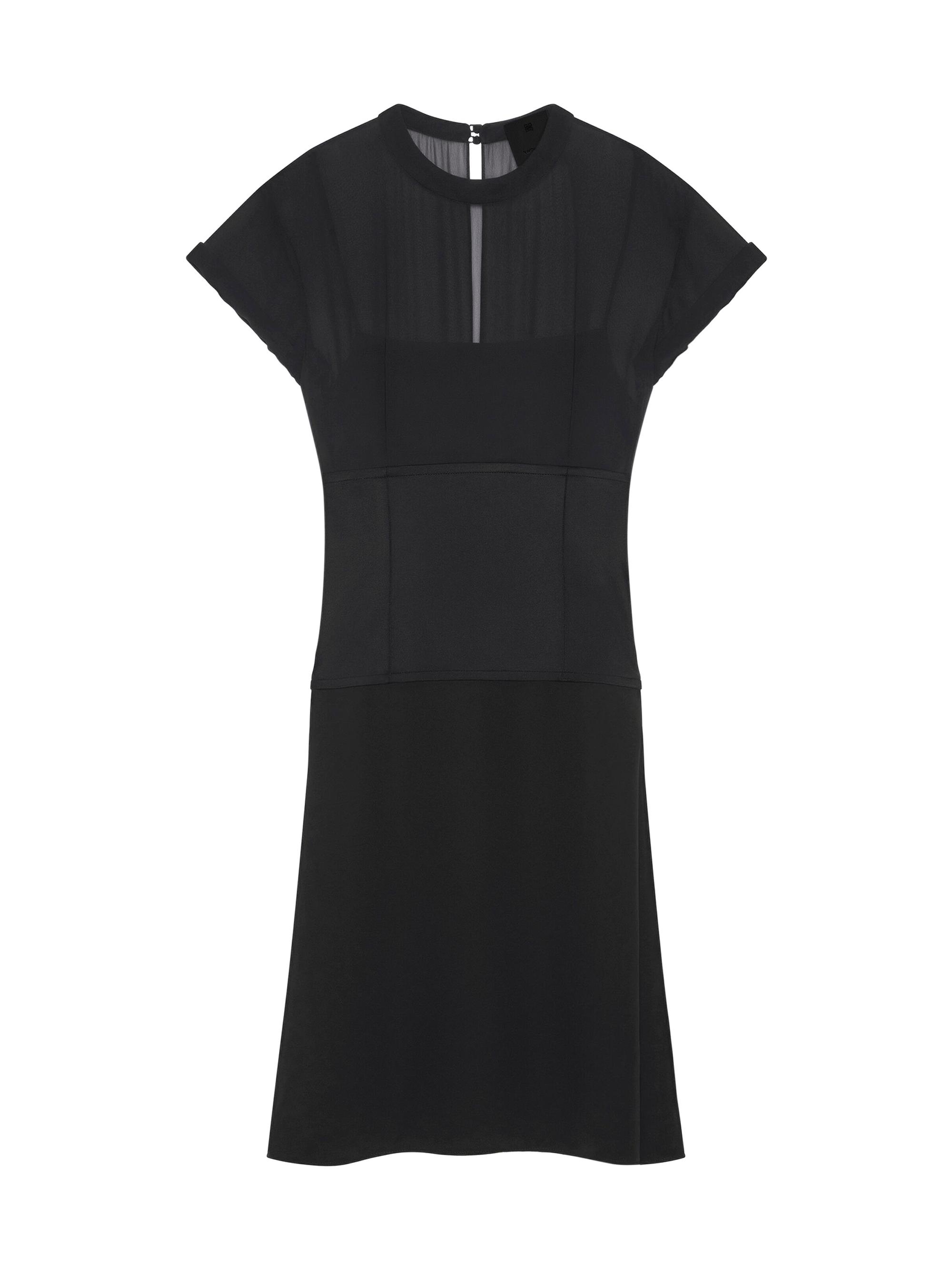Givenchy Women's Bi-Material Dress - Black