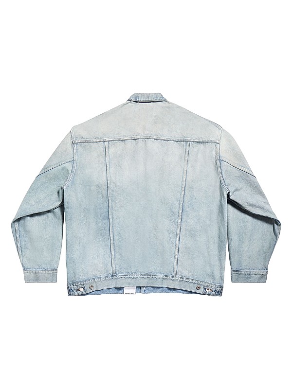 Shop Balenciaga Denim Size Sticker Jacket | Saks Fifth Avenue Shop Balenciaga Denim Size Sticker Jacket | Saks Fifth Avenue