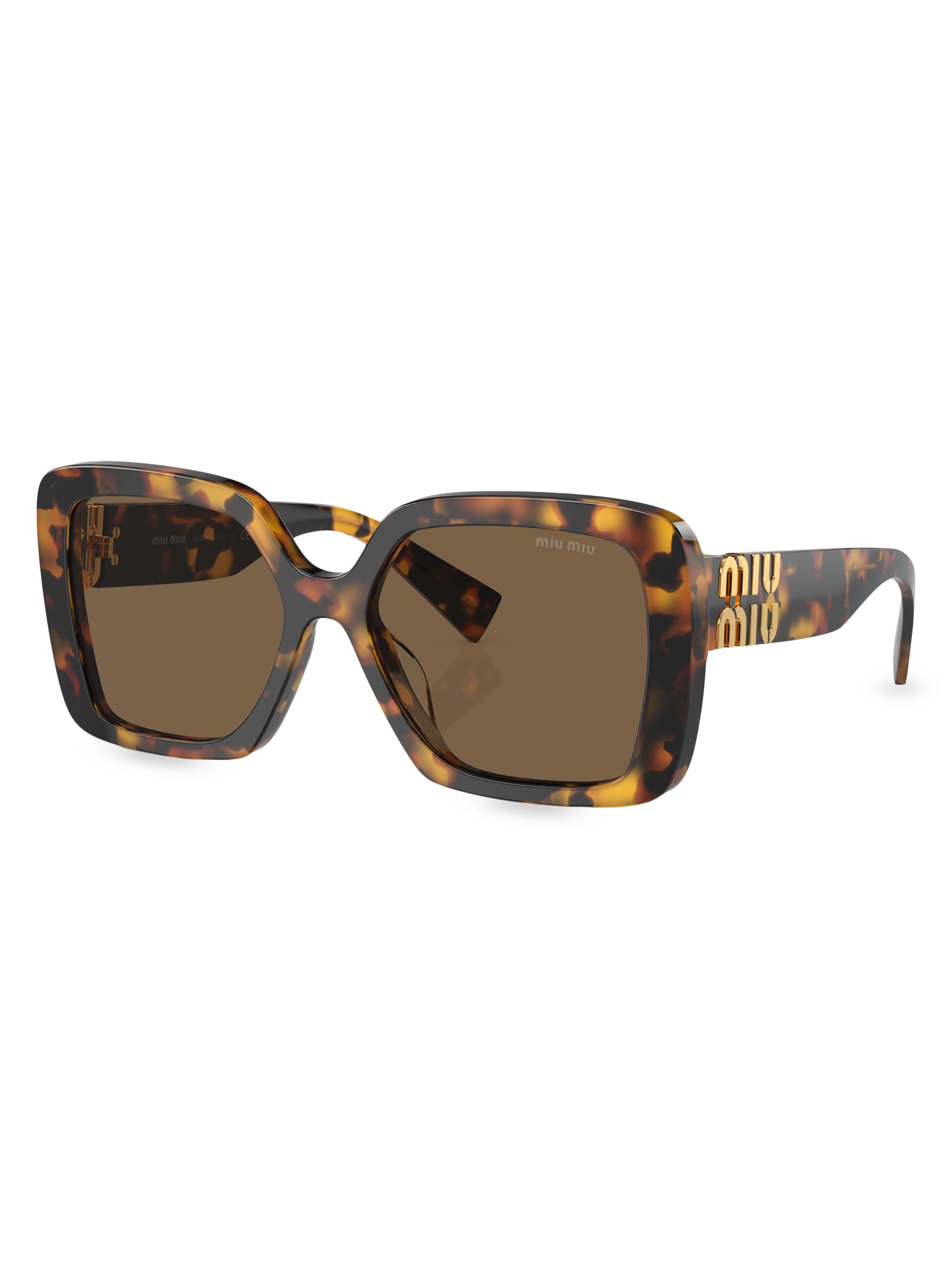 Miu Miu Women's 56MM Blond Hava Sunglasses - Havana Brown